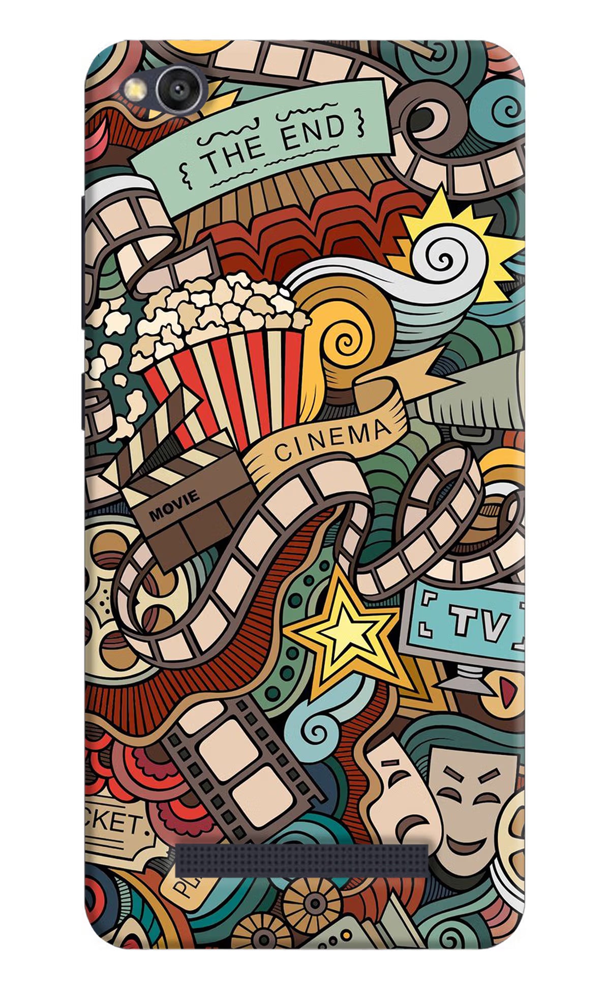 Cinema Abstract Redmi 4A Back Cover - Cinema Abstract Redmi 4A Hard Case Back Cover by Casekaro Cinema Abstract Redmi 4A Hard Case Back Cover by Casekaro