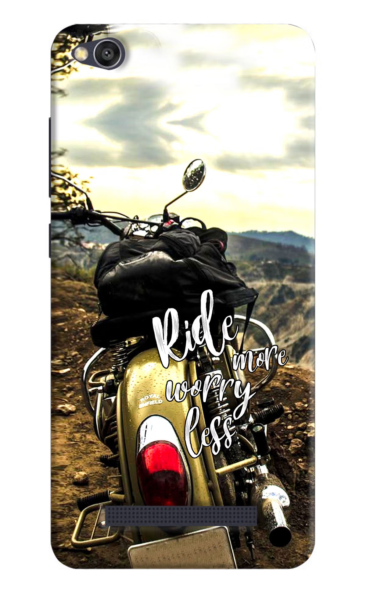 Ride More Worry Less Redmi 4A Back Cover - Ride More Worry Less Redmi 4A Hard Case Back Cover by Casekaro Ride More Worry Less Redmi 4A Hard Case Back Cover by Casekaro