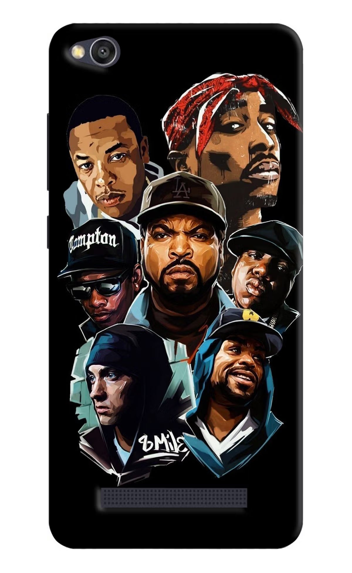 Rappers Redmi 4A Back Cover - Rappers Redmi 4A Hard Case Back Cover by Casekaro Rappers Redmi 4A Hard Case Back Cover by Casekaro