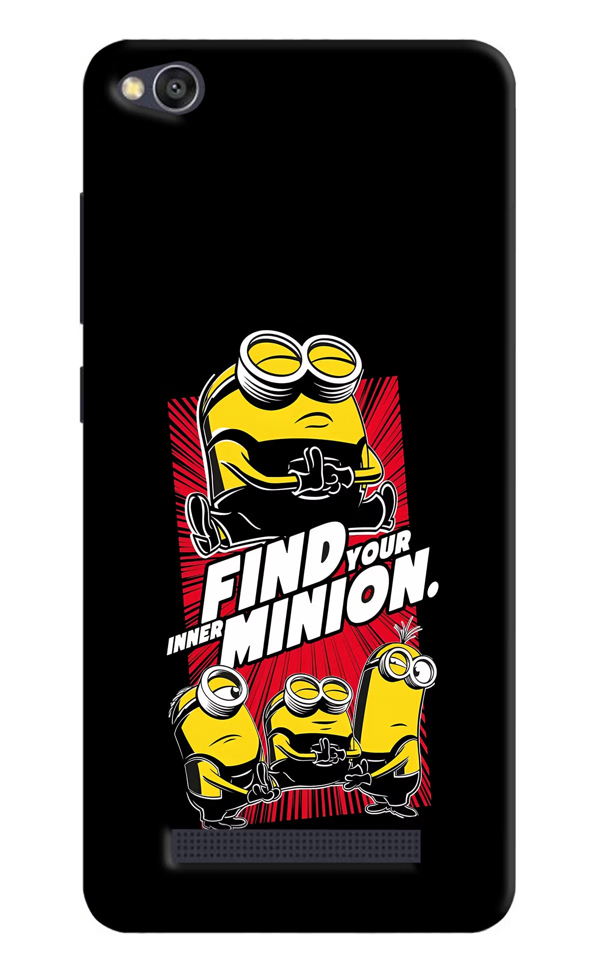 Find your inner Minion Redmi 4A Back Cover - Find your inner Minion Redmi 4A Hard Case Back Cover by Casekaro Find your inner Minion Redmi 4A Hard Case Back Cover by Casekaro