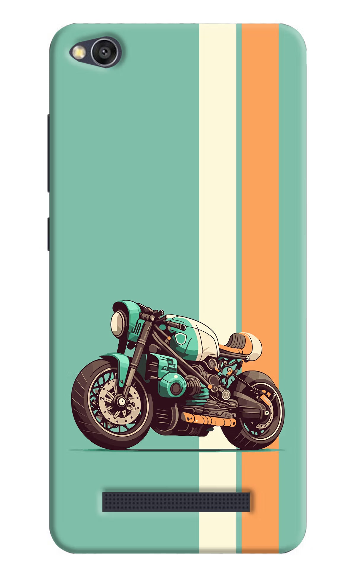 Striped Moto Drift Redmi 4A Back Cover - Striped Moto Drift Redmi 4A Hard Case Back Cover by Casekaro Striped Moto Drift Redmi 4A Hard Case Back Cover by Casekaro