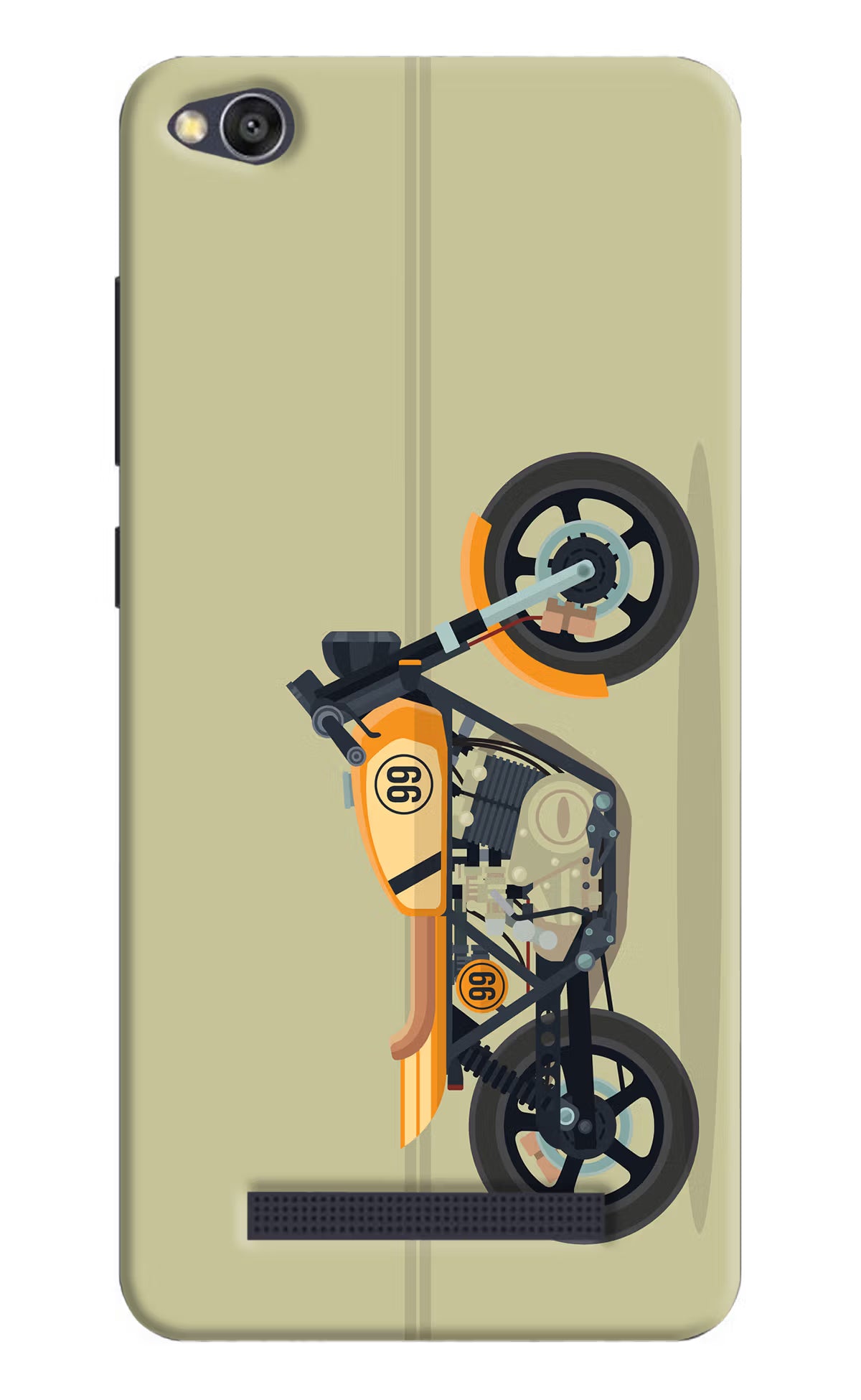 Vertical Speedster Redmi 4A Back Cover - Vertical Speedster Redmi 4A Hard Case Back Cover by Casekaro Vertical Speedster Redmi 4A Hard Case Back Cover by Casekaro