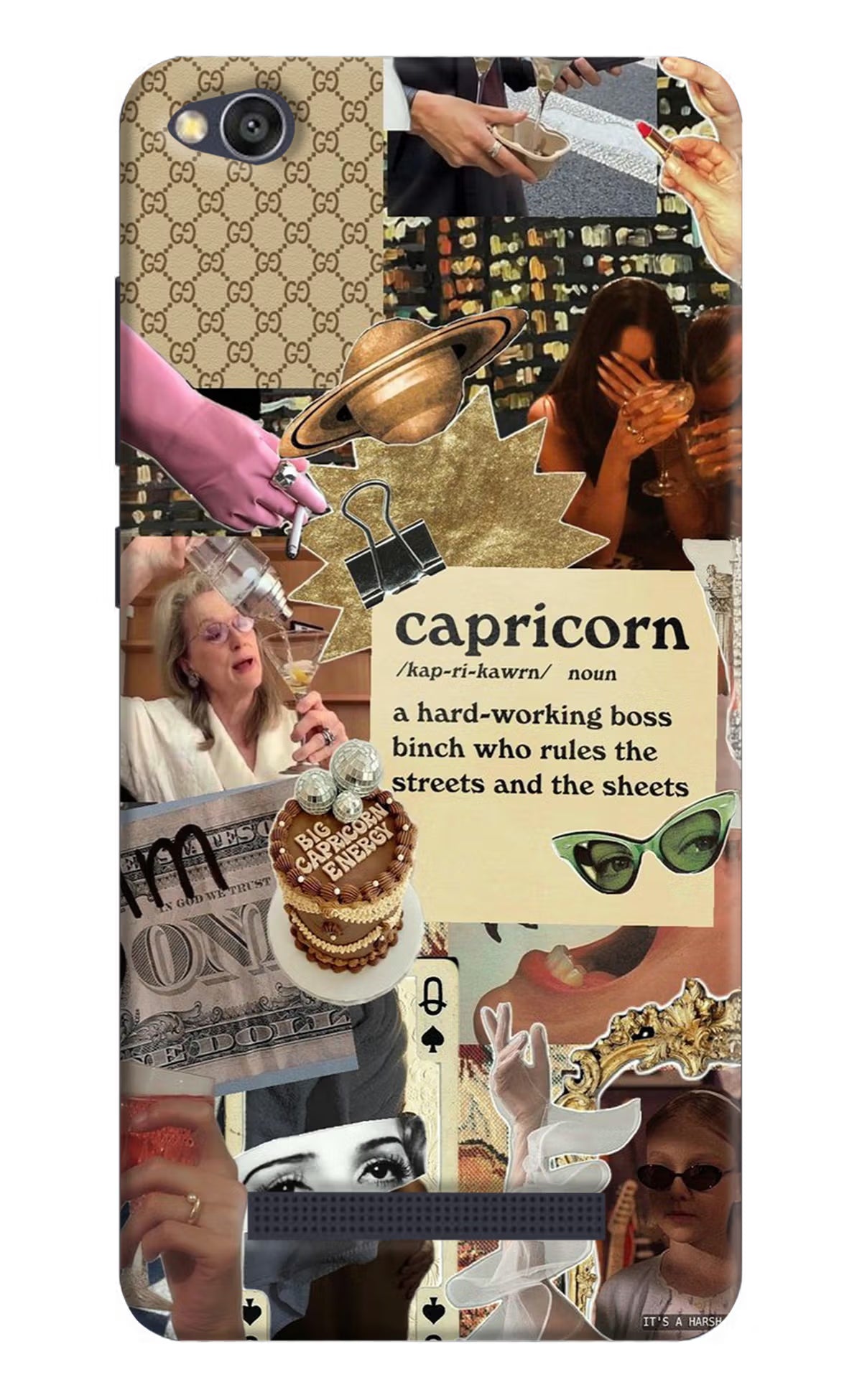 Capricorn Zodiac Redmi 4A Back Cover - Capricorn Zodiac Redmi 4A Hard Case Back Cover by Casekaro Capricorn Zodiac Redmi 4A Hard Case Back Cover by Casekaro