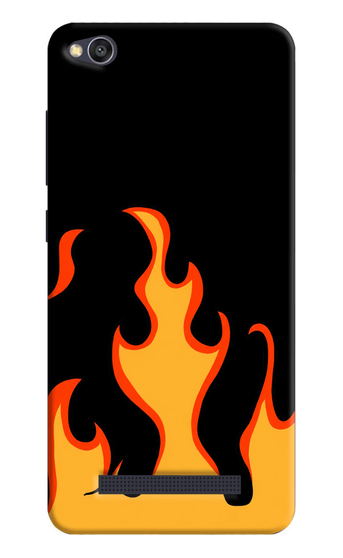 Fired Up – Black Redmi 4A Back Cover - Fired Up – Black Redmi 4A Hard Case Back Cover by Casekaro Fired Up – Black Redmi 4A Hard Case Back Cover by Casekaro