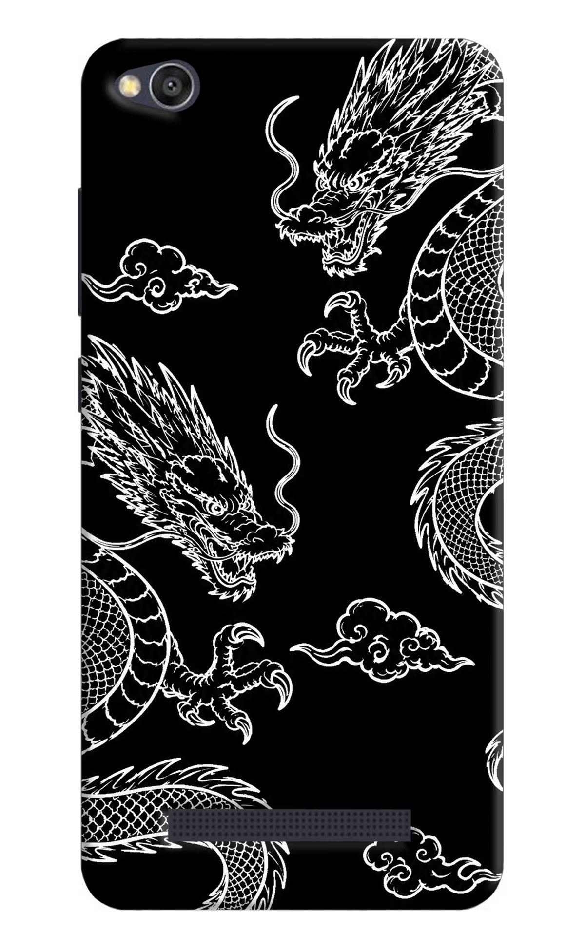 Twin Dragons Redmi 4A Back Cover - Twin Dragons Redmi 4A Hard Case Back Cover by Casekaro Twin Dragons Redmi 4A Hard Case Back Cover by Casekaro