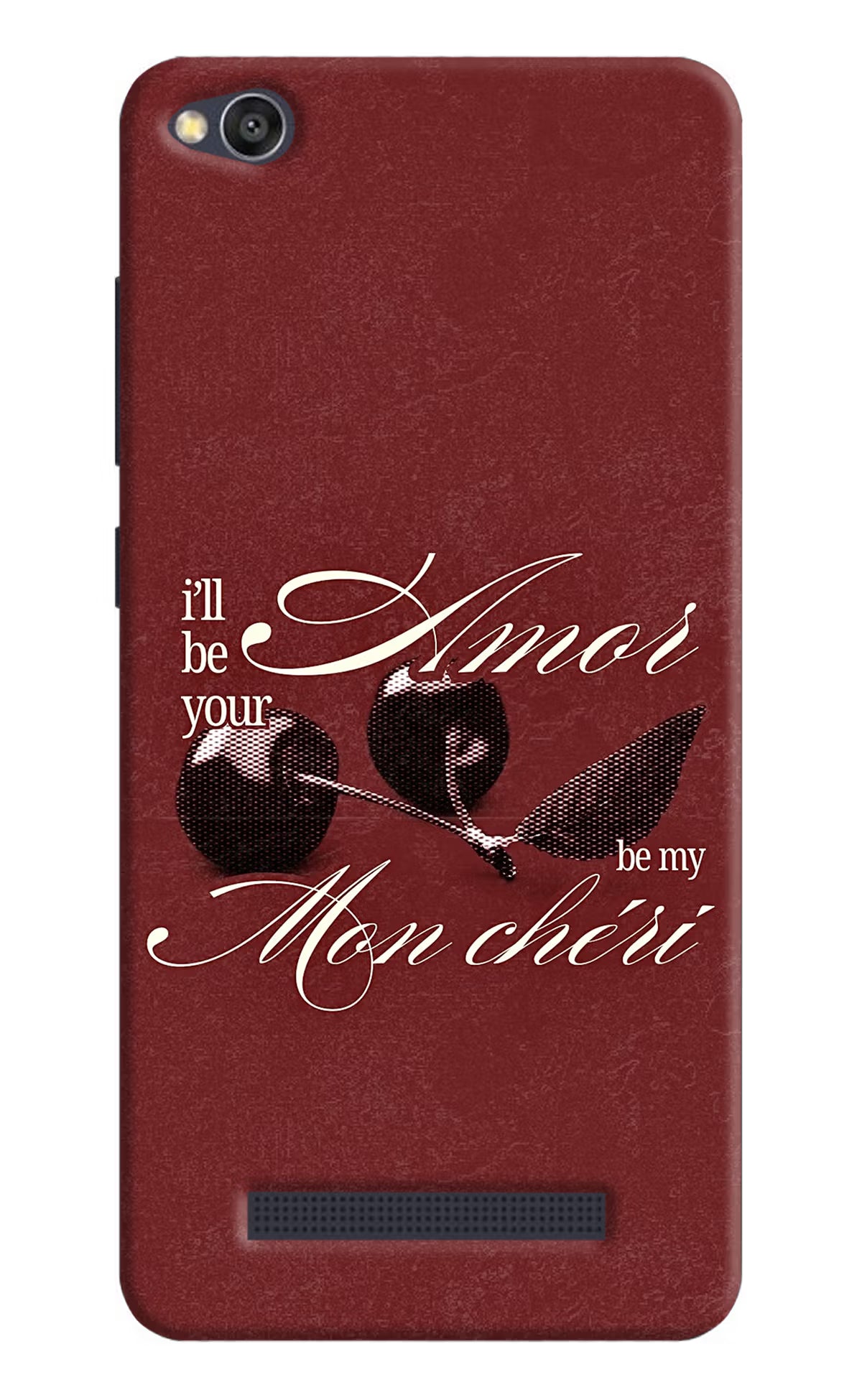 Velvet Cherry Redmi 4A Back Cover - Velvet Cherry Redmi 4A Back Cover Velvet Cherry Redmi 4A Back Cover