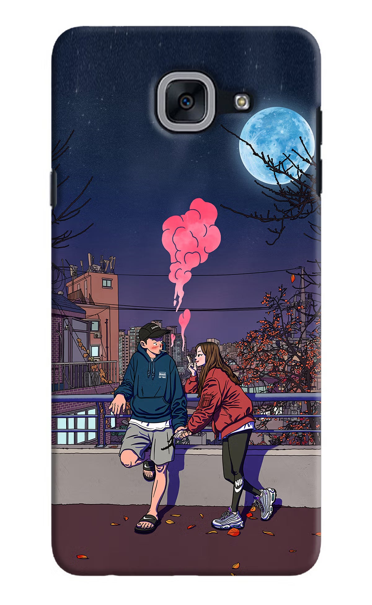 Chilling Couple Samsung J7 Max Back Cover - Chilling Couple Samsung J7 Max Hard Case Back Cover by Casekaro Chilling Couple Samsung J7 Max Hard Case Back Cover by Casekaro