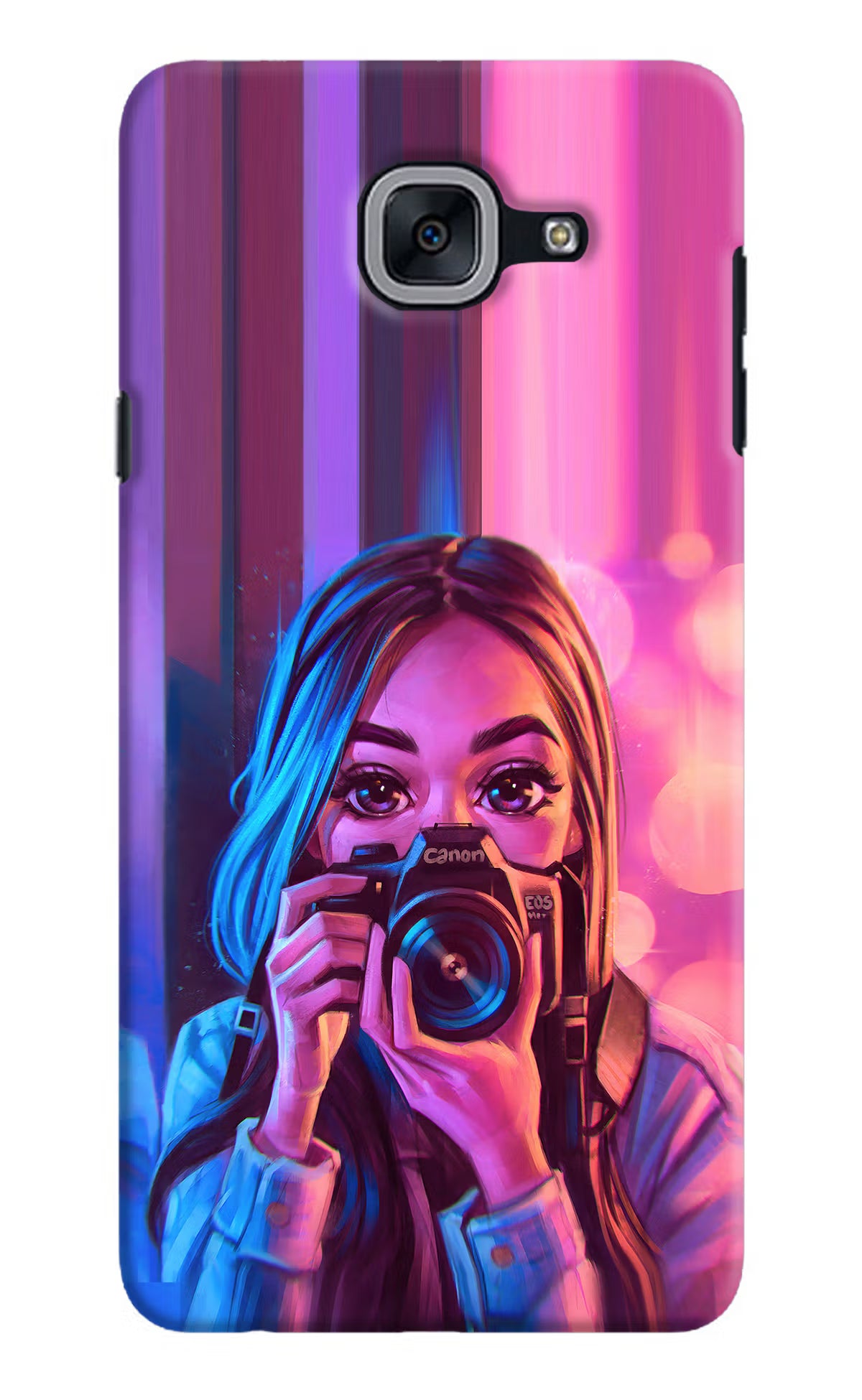 Girl Photographer Samsung J7 Max Back Cover - Girl Photographer Samsung J7 Max Hard Case Back Cover by Casekaro Girl Photographer Samsung J7 Max Hard Case Back Cover by Casekaro