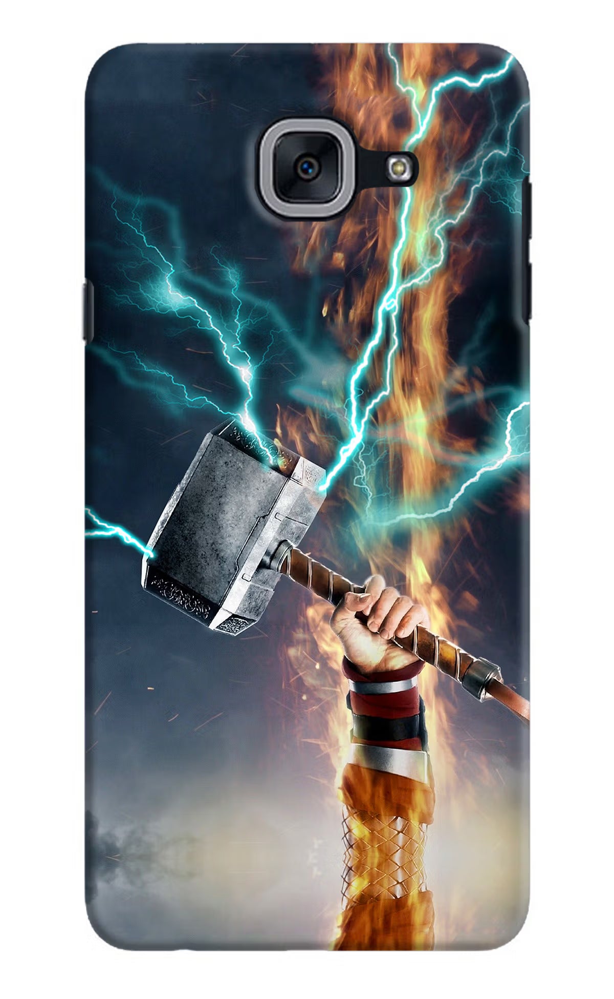 Thor Hammer Mjolnir Samsung J7 Max Back Cover - Thor Hammer Mjolnir Samsung J7 Max Hard Case Back Cover by Casekaro Thor Hammer Mjolnir Samsung J7 Max Hard Case Back Cover by Casekaro
