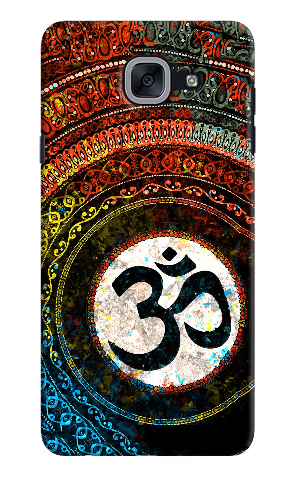Om Cultural Samsung J7 Max Back Cover - Om Cultural Samsung J7 Max Hard Case Back Cover by Casekaro Om Cultural Samsung J7 Max Hard Case Back Cover by Casekaro