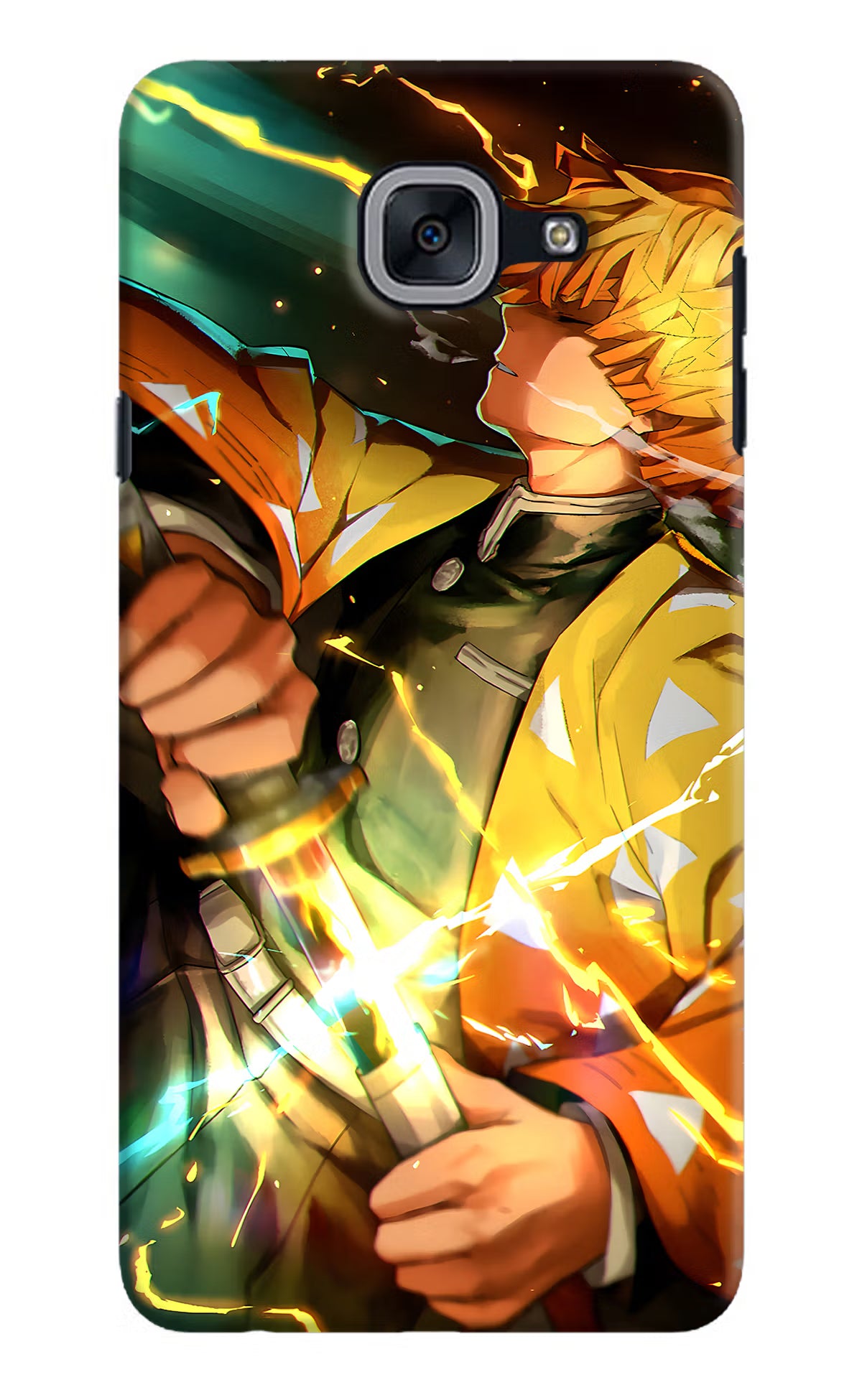 Demon Slayer Samsung J7 Max Back Cover - Demon Slayer Samsung J7 Max Hard Case Back Cover by Casekaro Demon Slayer Samsung J7 Max Hard Case Back Cover by Casekaro