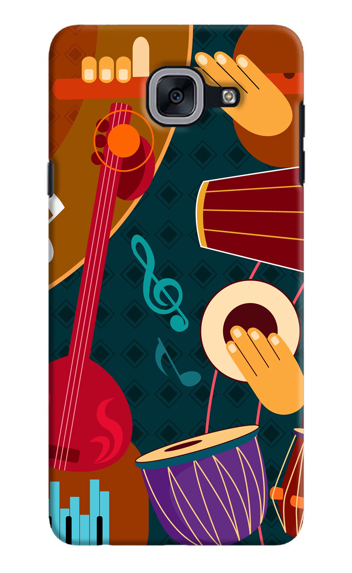 Music Instrument Samsung J7 Max Back Cover - Music Instrument Samsung J7 Max Hard Case Back Cover by Casekaro Music Instrument Samsung J7 Max Hard Case Back Cover by Casekaro