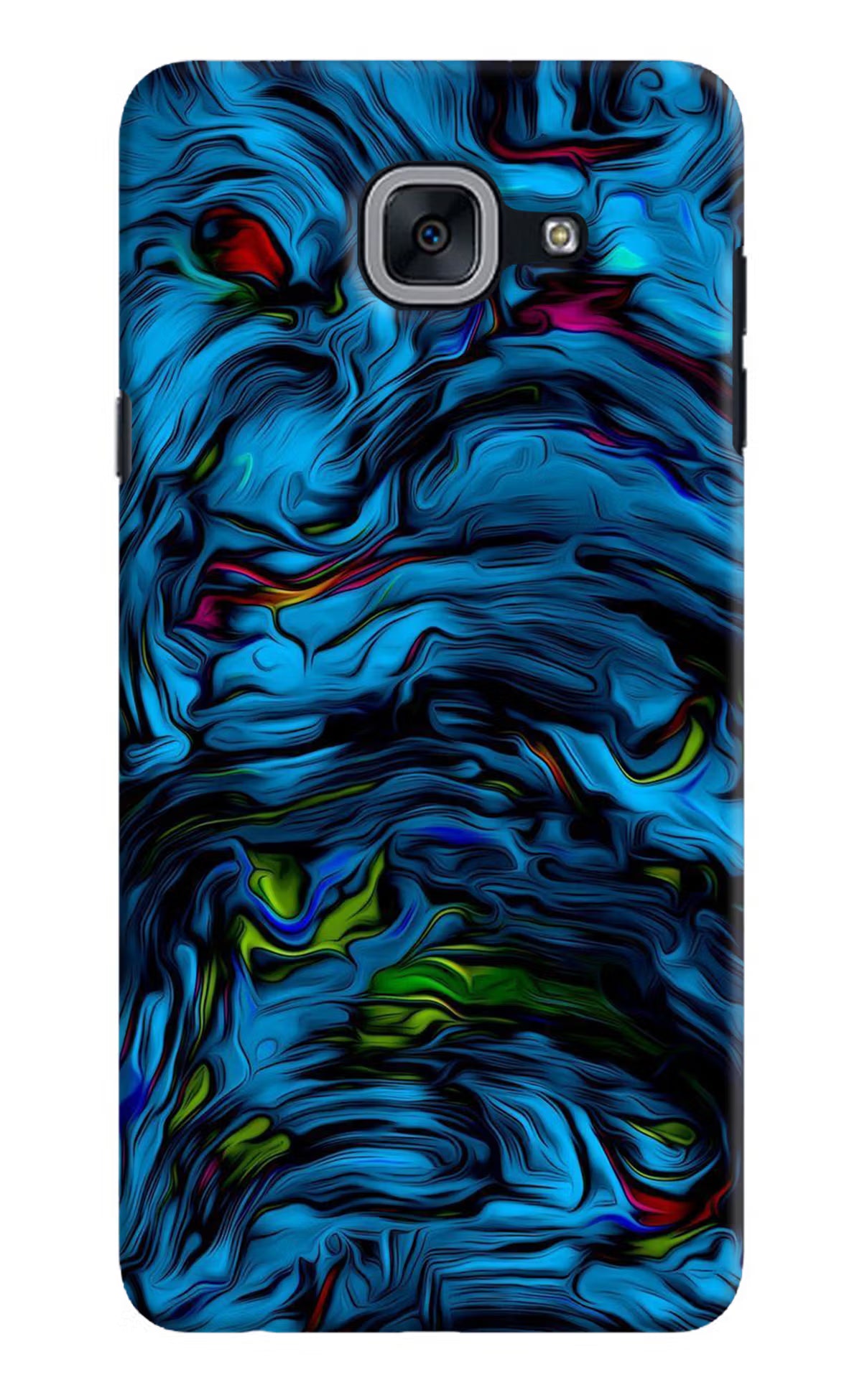 Dark Blue Abstract Samsung J7 Max Back Cover - Dark Blue Abstract Samsung J7 Max Hard Case Back Cover by Casekaro Dark Blue Abstract Samsung J7 Max Hard Case Back Cover by Casekaro