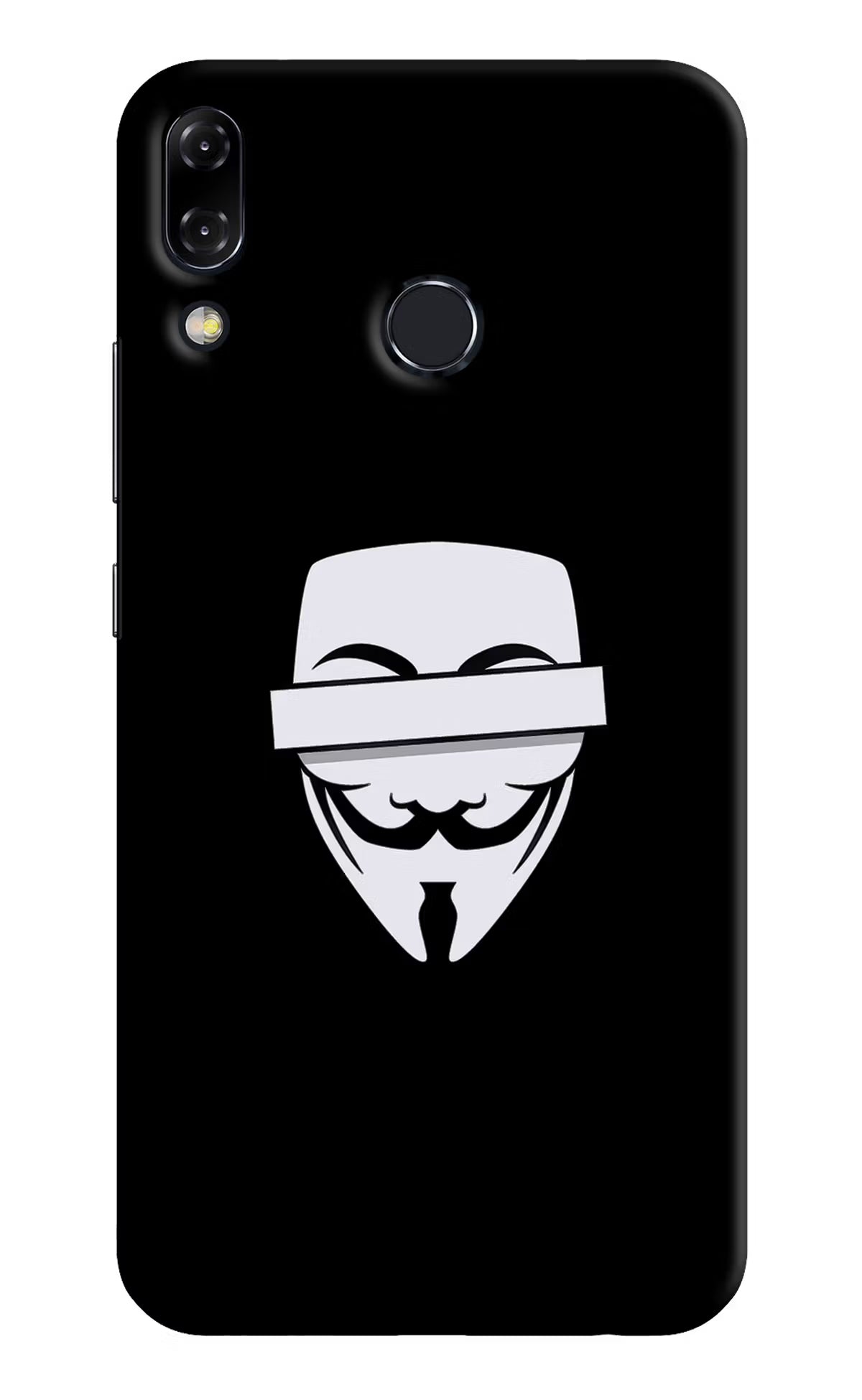 Anonymous Face Asus Zenfone 5Z Back Cover - Anonymous Face Asus Zenfone 5Z Hard Case Back Cover by Casekaro Anonymous Face Asus Zenfone 5Z Hard Case Back Cover by Casekaro
