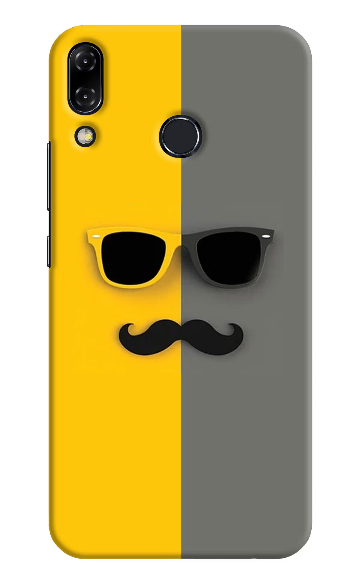Sunglasses with Mustache Asus Zenfone 5Z Back Cover - Sunglasses with Mustache Asus Zenfone 5Z Hard Case Back Cover by Casekaro Sunglasses with Mustache Asus Zenfone 5Z Hard Case Back Cover by Casekaro