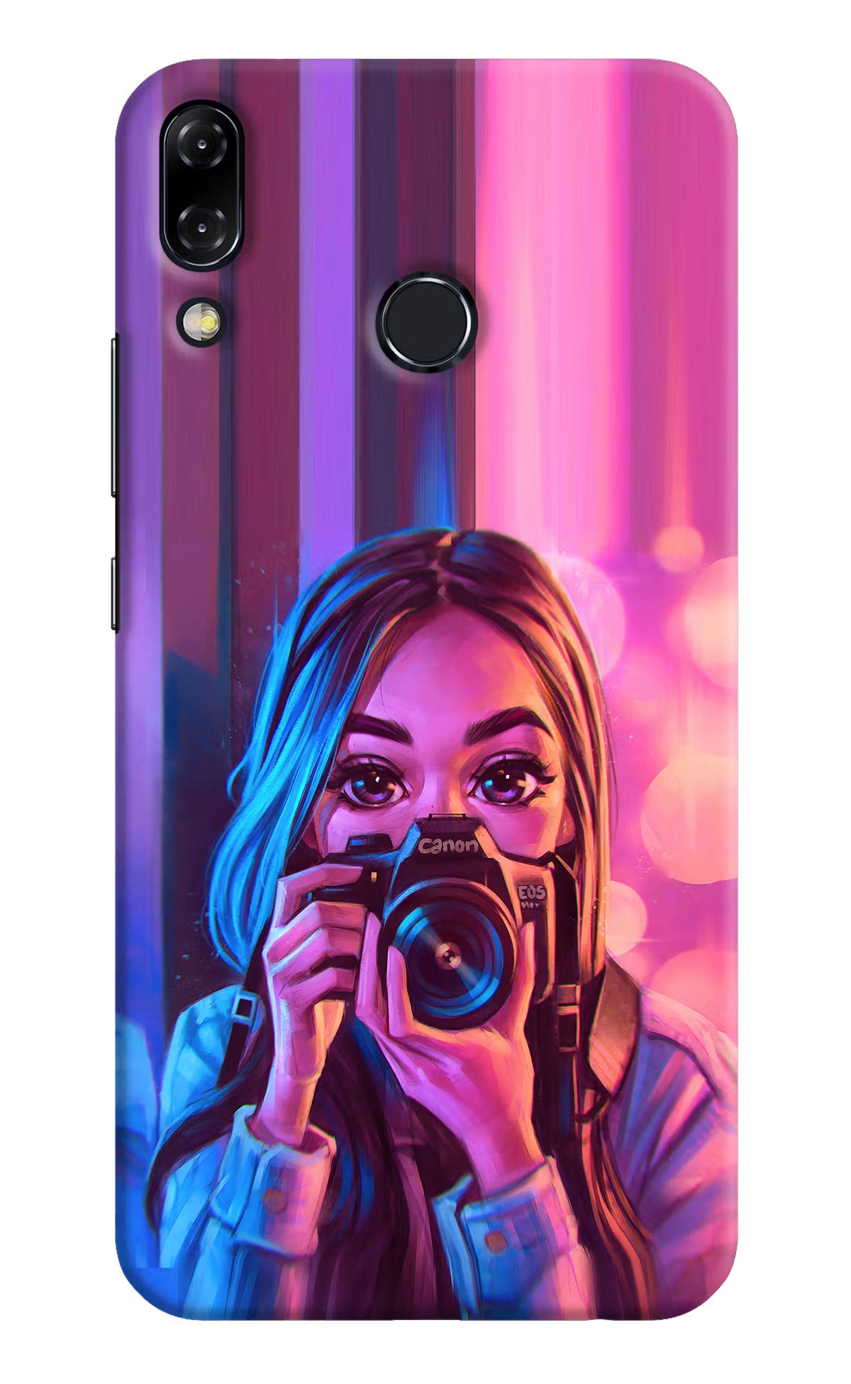 Girl Photographer Asus Zenfone 5Z Back Cover - Girl Photographer Asus Zenfone 5Z Hard Case Back Cover by Casekaro Girl Photographer Asus Zenfone 5Z Hard Case Back Cover by Casekaro