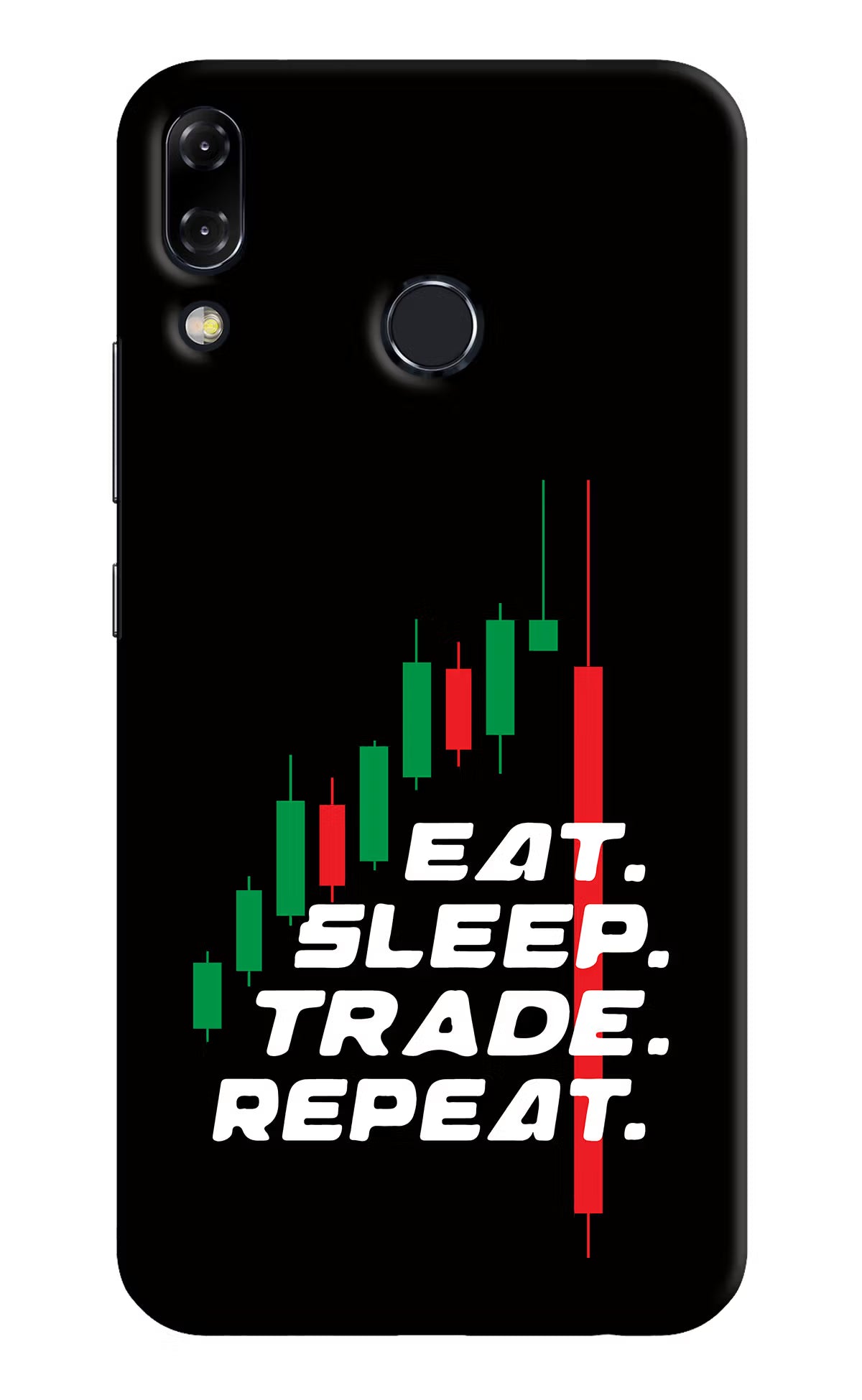 Eat Sleep Trade Repeat Asus Zenfone 5Z Back Cover - Eat Sleep Trade Repeat Asus Zenfone 5Z Hard Case Back Cover by Casekaro Eat Sleep Trade Repeat Asus Zenfone 5Z Hard Case Back Cover by Casekaro