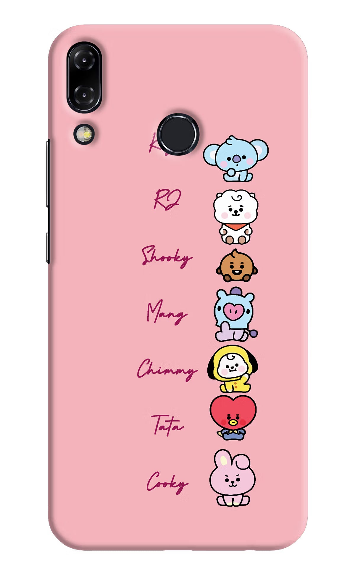 BTS names Asus Zenfone 5Z Back Cover - BTS names Asus Zenfone 5Z Hard Case Back Cover by Casekaro BTS names Asus Zenfone 5Z Hard Case Back Cover by Casekaro