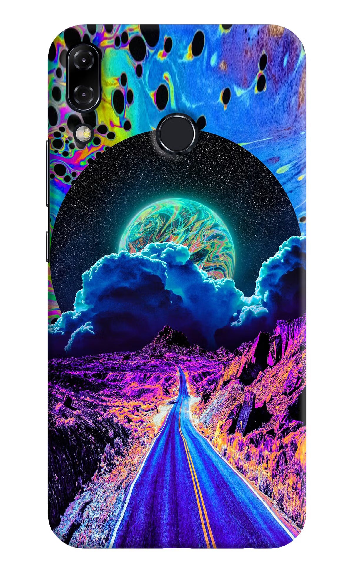 Psychedelic Painting Asus Zenfone 5Z Back Cover - Psychedelic Painting Asus Zenfone 5Z Hard Case Back Cover by Casekaro Psychedelic Painting Asus Zenfone 5Z Hard Case Back Cover by Casekaro