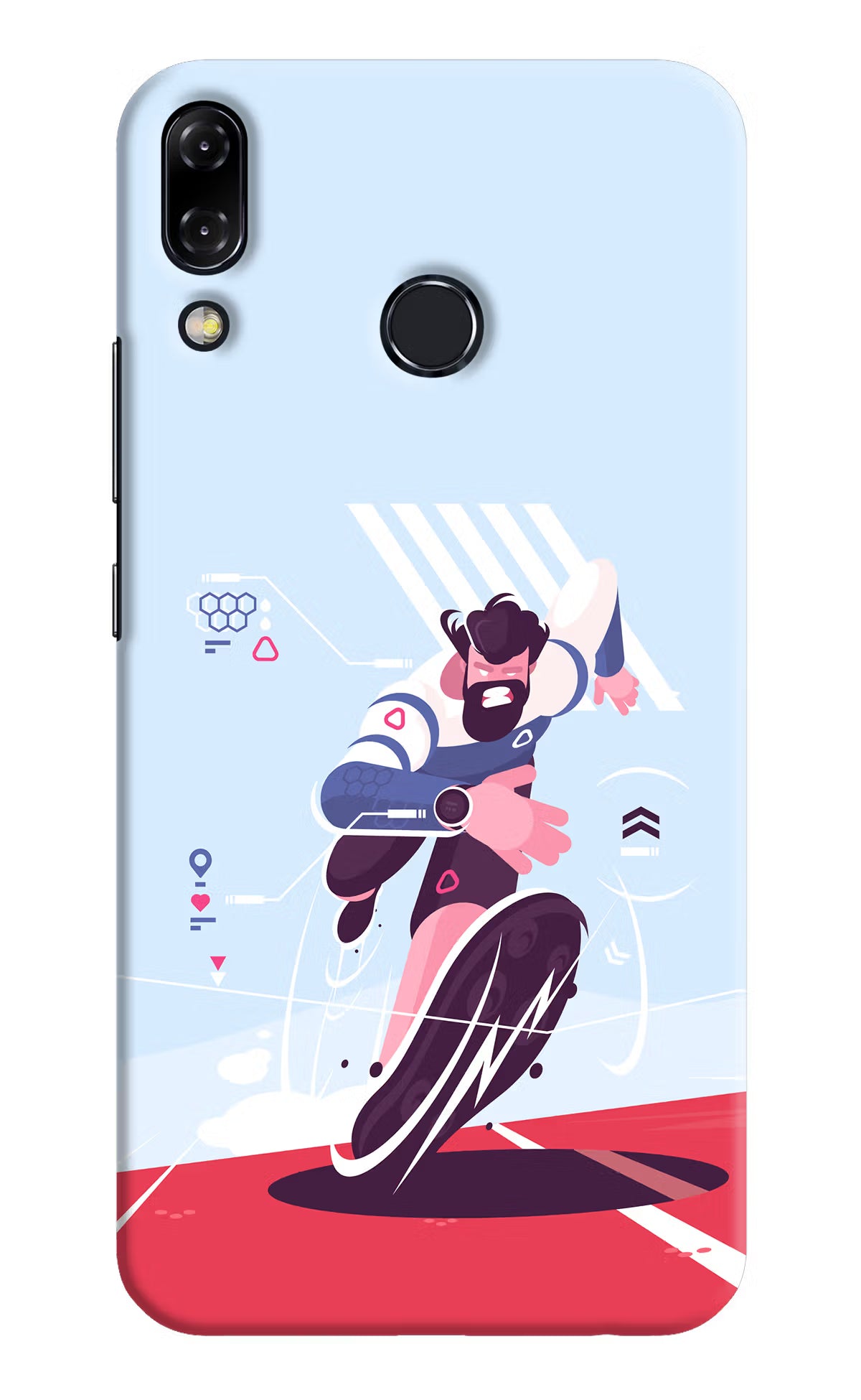 Run Pro Asus Zenfone 5Z Back Cover - Run Pro Asus Zenfone 5Z Hard Case Back Cover by Casekaro Run Pro Asus Zenfone 5Z Hard Case Back Cover by Casekaro