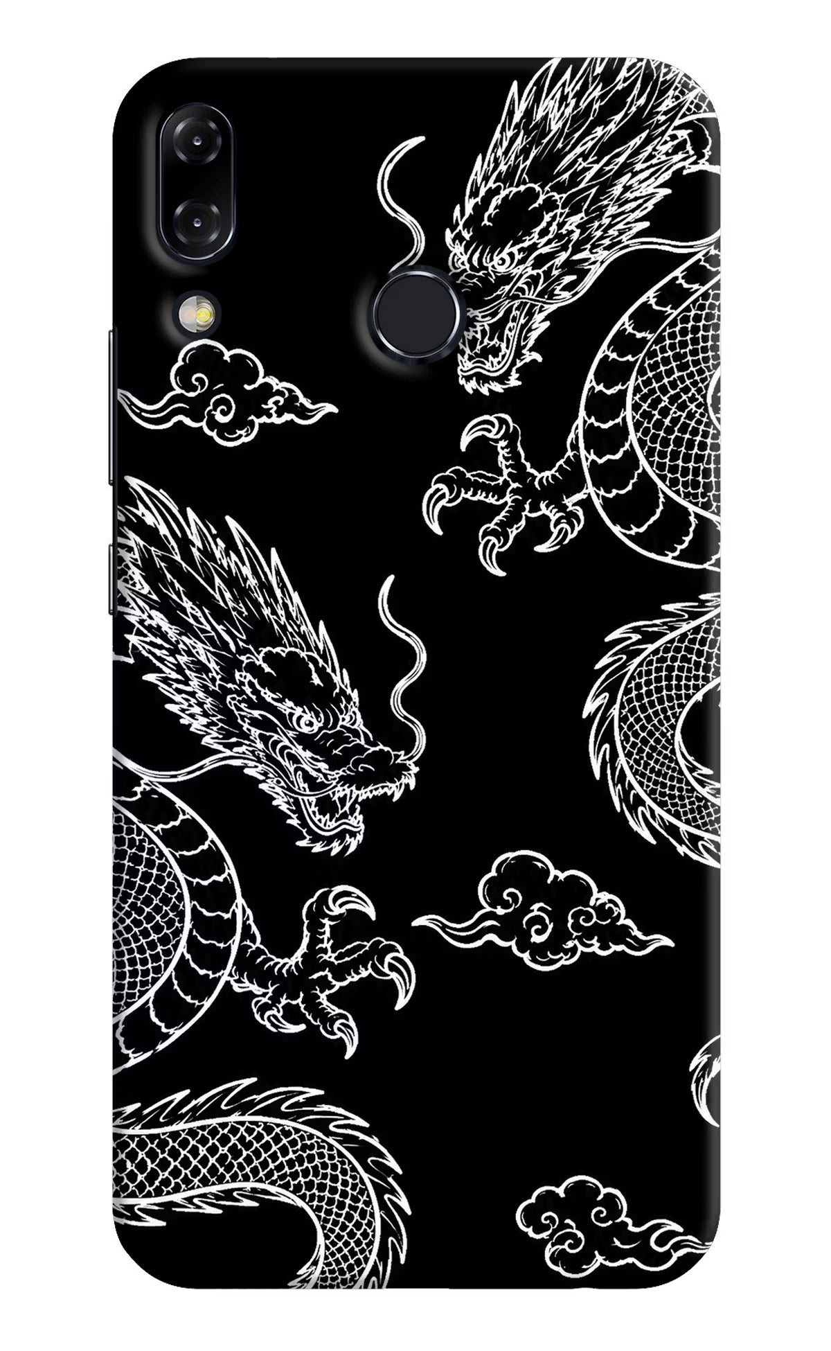 Twin Dragons Asus Zenfone 5Z Back Cover - Twin Dragons Asus Zenfone 5Z Hard Case Back Cover by Casekaro Twin Dragons Asus Zenfone 5Z Hard Case Back Cover by Casekaro
