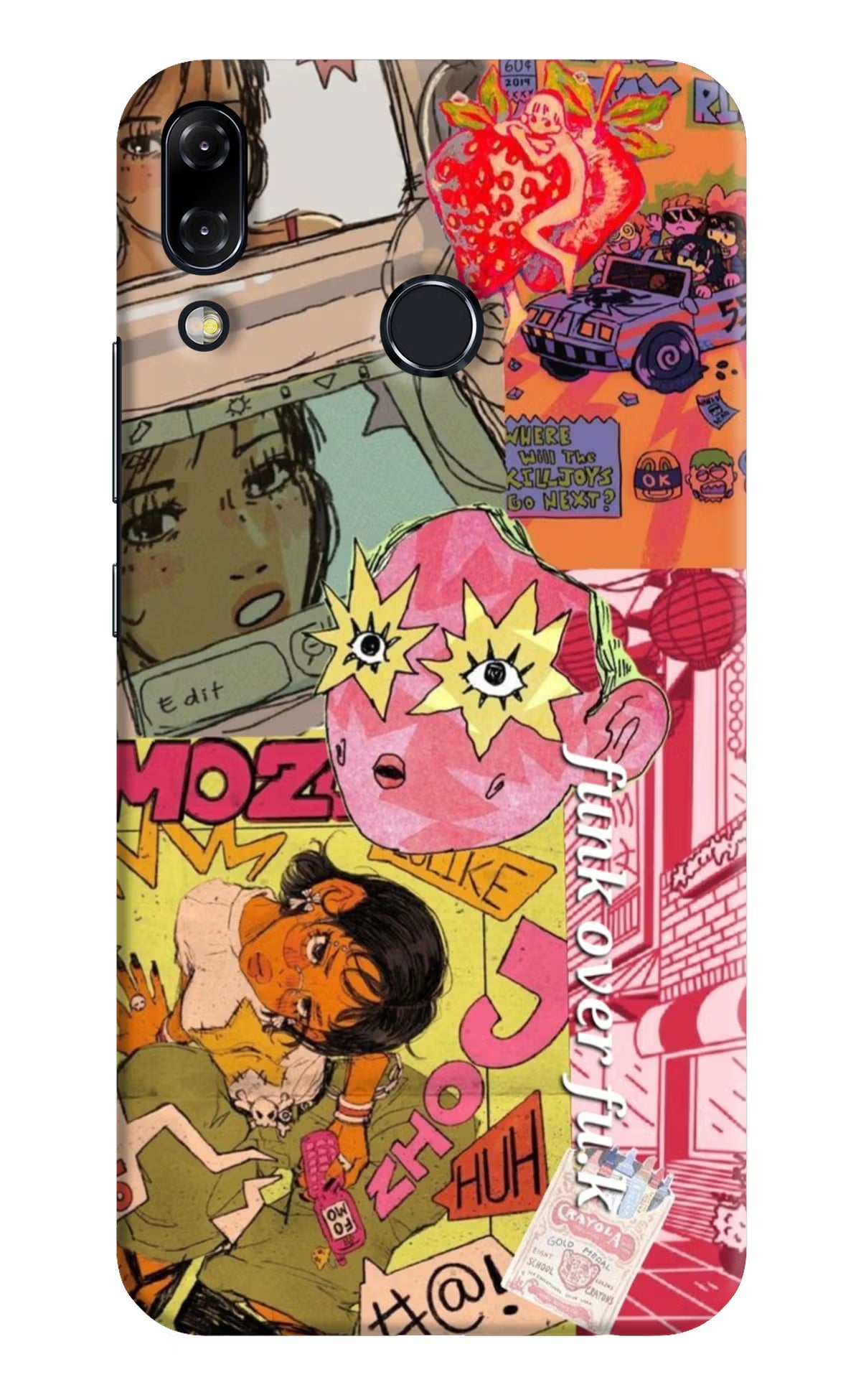 Funkover Asus Zenfone 5Z Back Cover - Funkover Asus Zenfone 5Z Hard Case Back Cover by Casekaro Funkover Asus Zenfone 5Z Hard Case Back Cover by Casekaro
