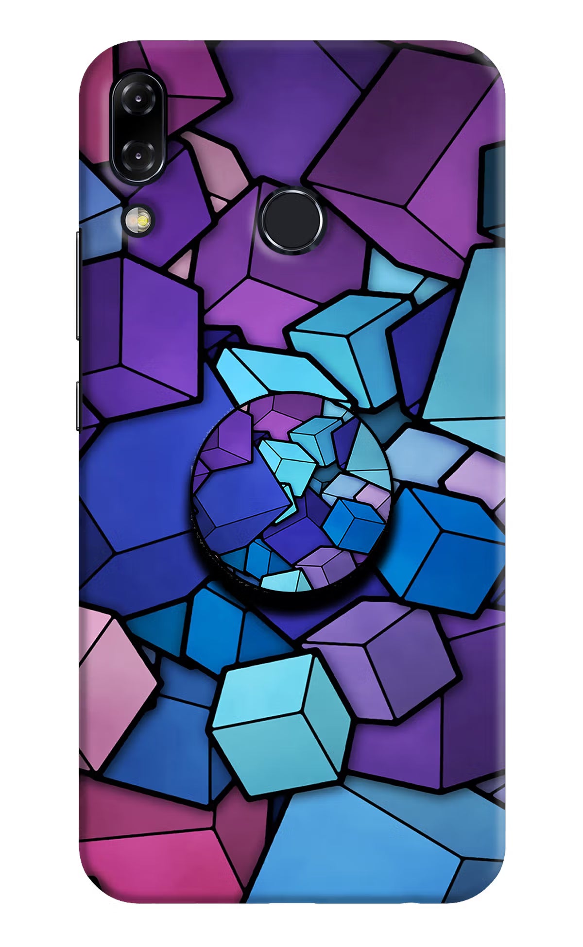 Cubic Abstract Asus Zenfone 5Z Pop Case - Cubic Abstract Asus Zenfone 5Z Pop Case by Casekaro Cubic Abstract Asus Zenfone 5Z Pop Case by Casekaro