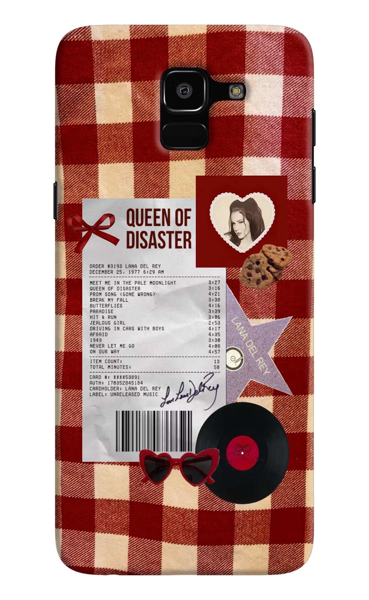 Queen of Disaster Samsung J6 Back Cover - Queen of Disaster Samsung J6 Back Cover Queen of Disaster Samsung J6 Back Cover