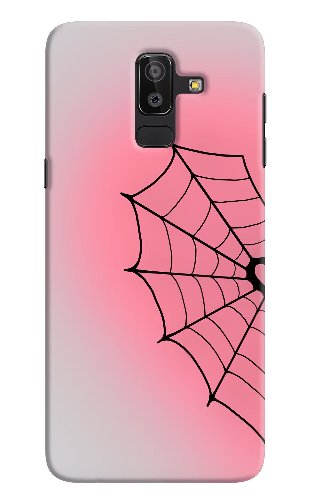 Pink Web Samsung J8 Back Cover - Pink Web Samsung J8 Back Cover Pink Web Samsung J8 Back Cover