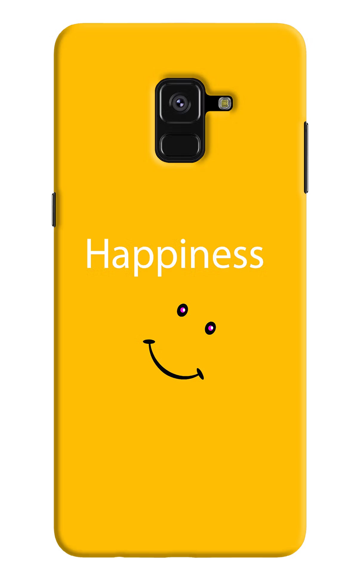 Happiness With Smiley Samsung A8 plus Back Cover - Happiness With Smiley Samsung A8 plus Hard Case Back Cover by Casekaro Happiness With Smiley Samsung A8 plus Hard Case Back Cover by Casekaro