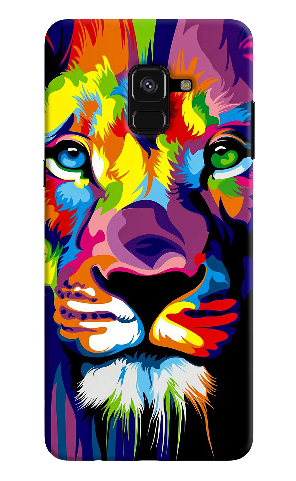Lion Samsung A8 plus Back Cover - Lion Samsung A8 plus Hard Case Back Cover by Casekaro Lion Samsung A8 plus Hard Case Back Cover by Casekaro