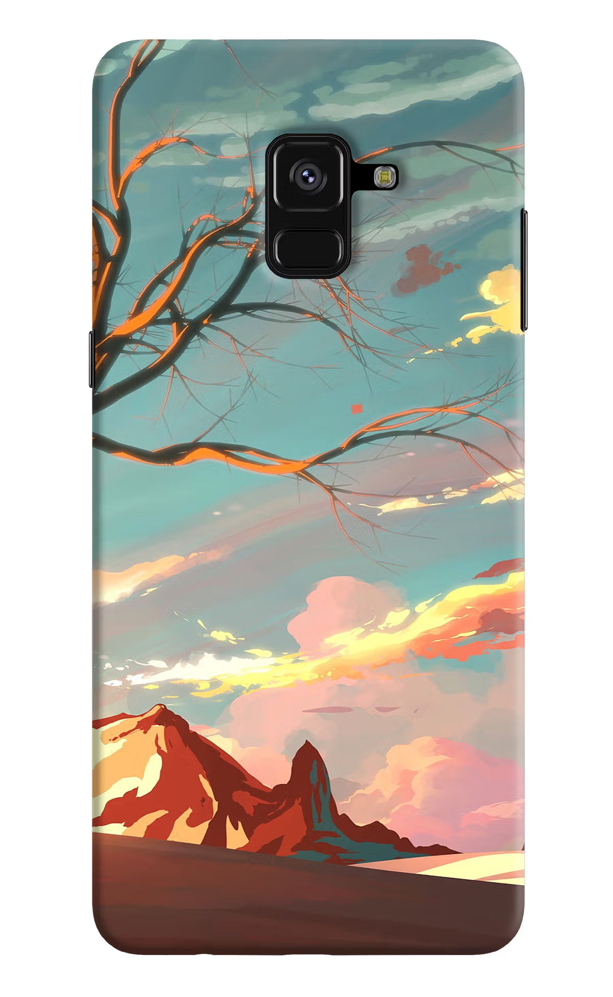 Scenery Samsung A8 plus Back Cover - Scenery Samsung A8 plus Hard Case Back Cover by Casekaro Scenery Samsung A8 plus Hard Case Back Cover by Casekaro