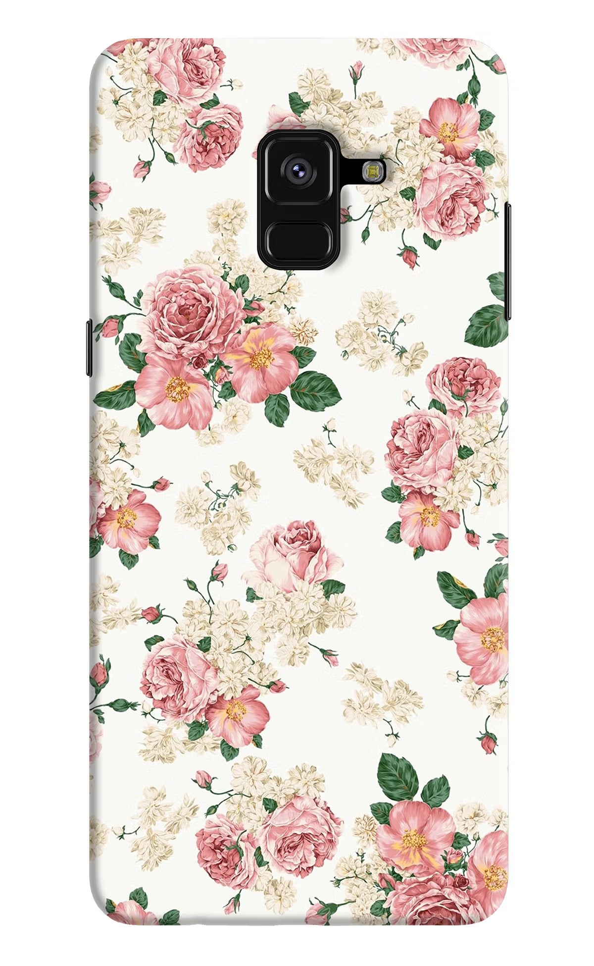 Flowers Samsung A8 plus Back Cover - Flowers Samsung A8 plus Hard Case Back Cover by Casekaro Flowers Samsung A8 plus Hard Case Back Cover by Casekaro