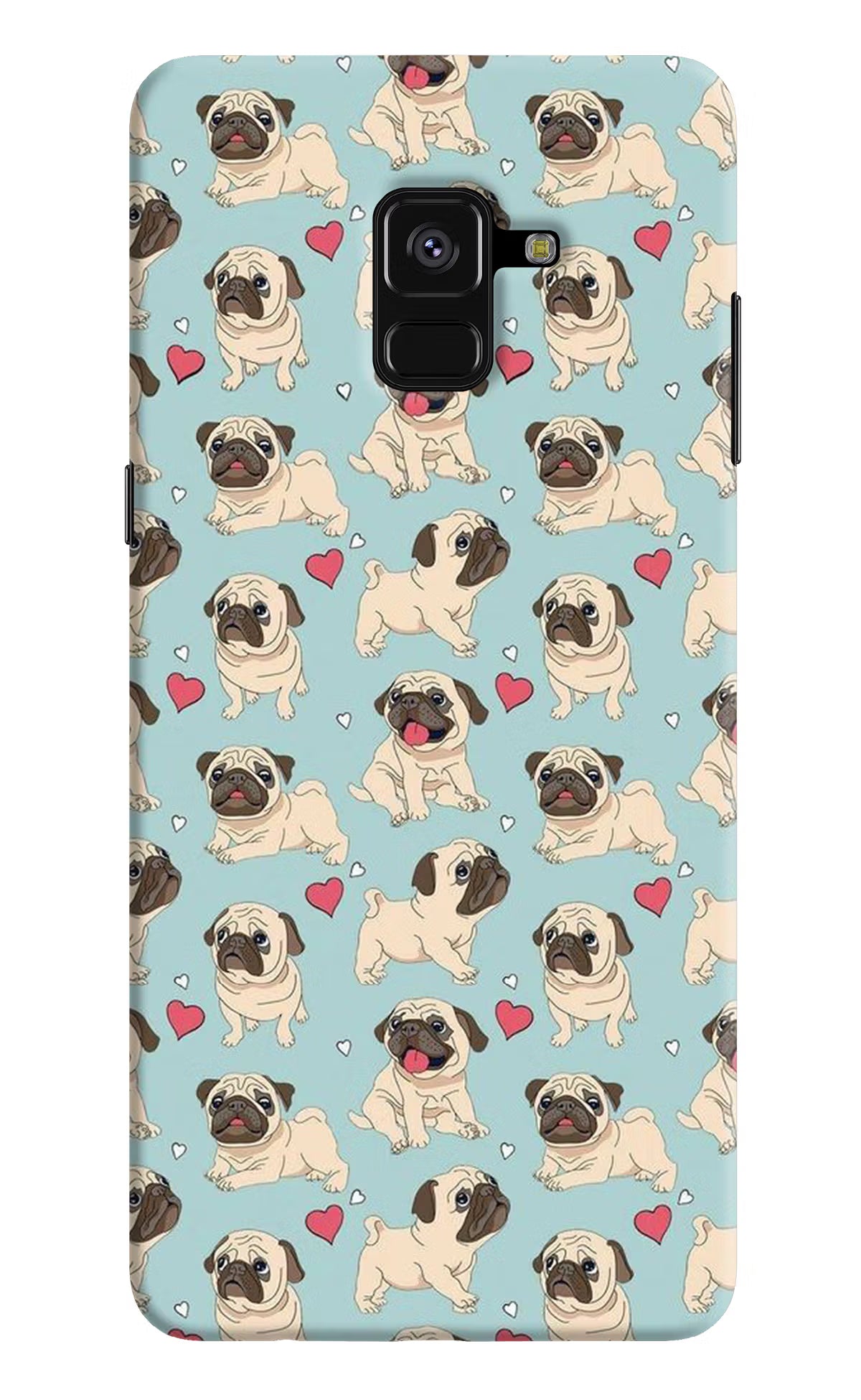 Pug Dog Samsung A8 plus Back Cover - Pug Dog Samsung A8 plus Hard Case Back Cover by Casekaro Pug Dog Samsung A8 plus Hard Case Back Cover by Casekaro