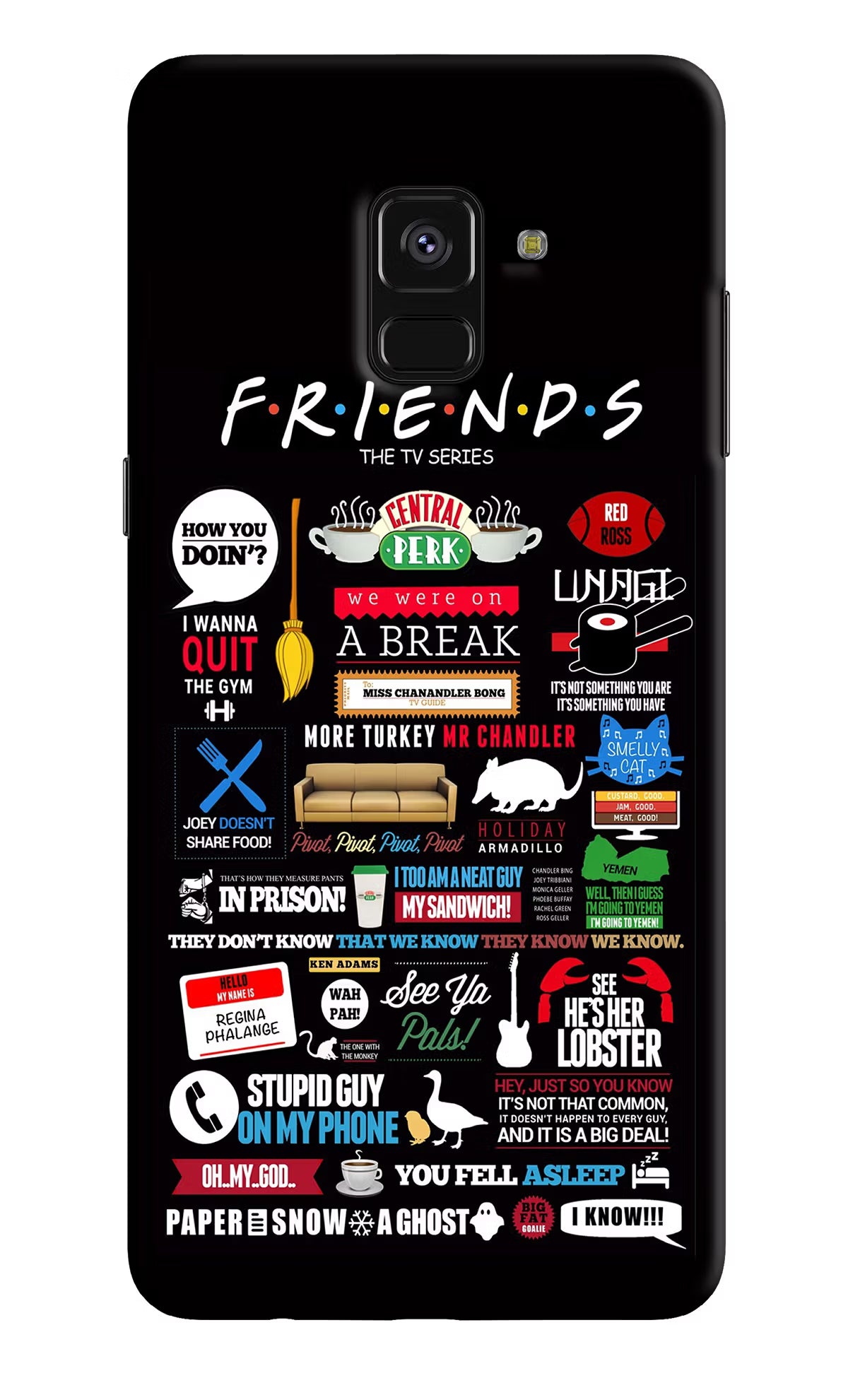 FRIENDS Samsung A8 plus Back Cover - FRIENDS Samsung A8 plus Hard Case Back Cover by Casekaro FRIENDS Samsung A8 plus Hard Case Back Cover by Casekaro