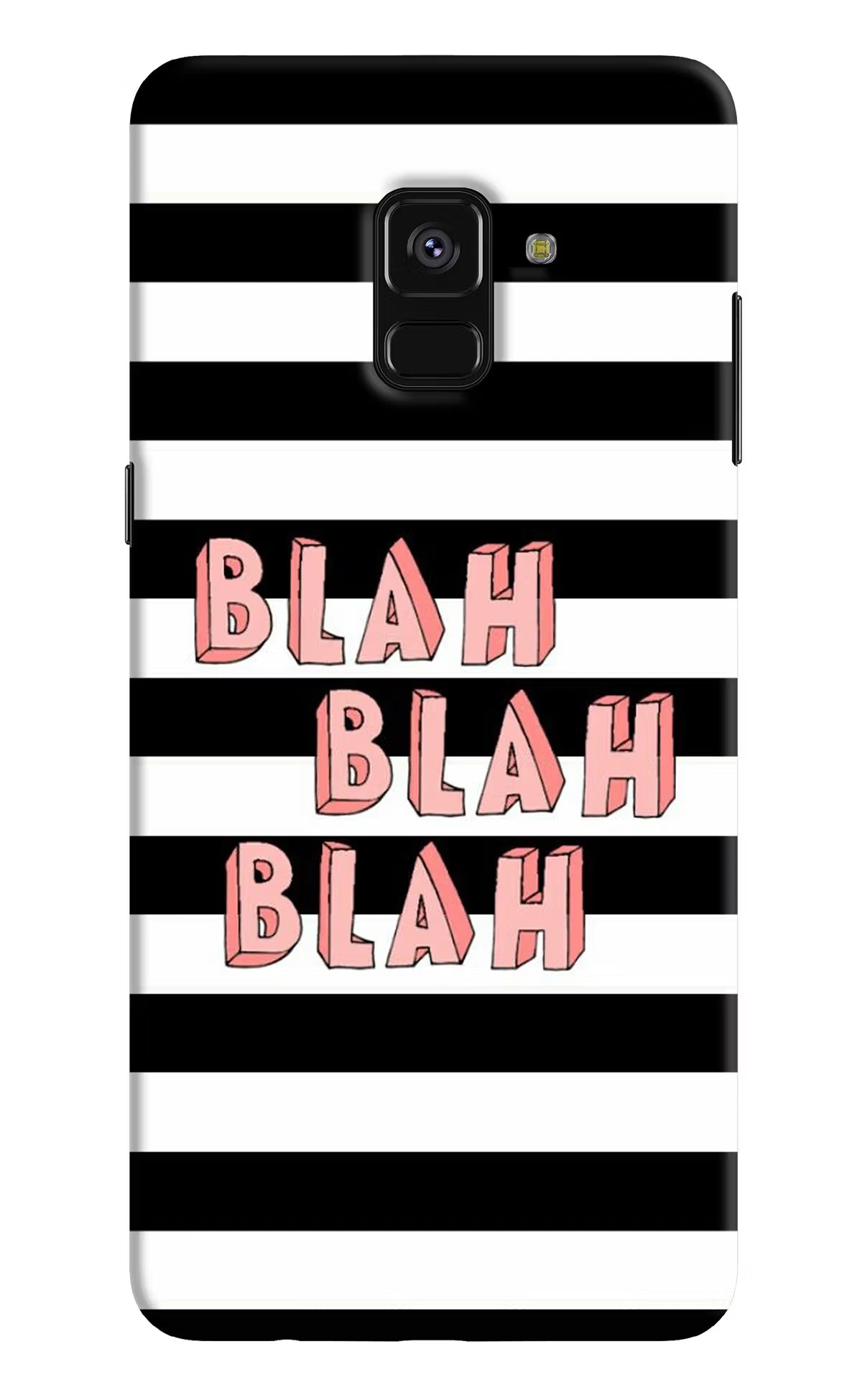 Blah Blah Blah Samsung A8 plus Back Cover - Blah Blah Blah Samsung A8 plus Hard Case Back Cover by Casekaro Blah Blah Blah Samsung A8 plus Hard Case Back Cover by Casekaro