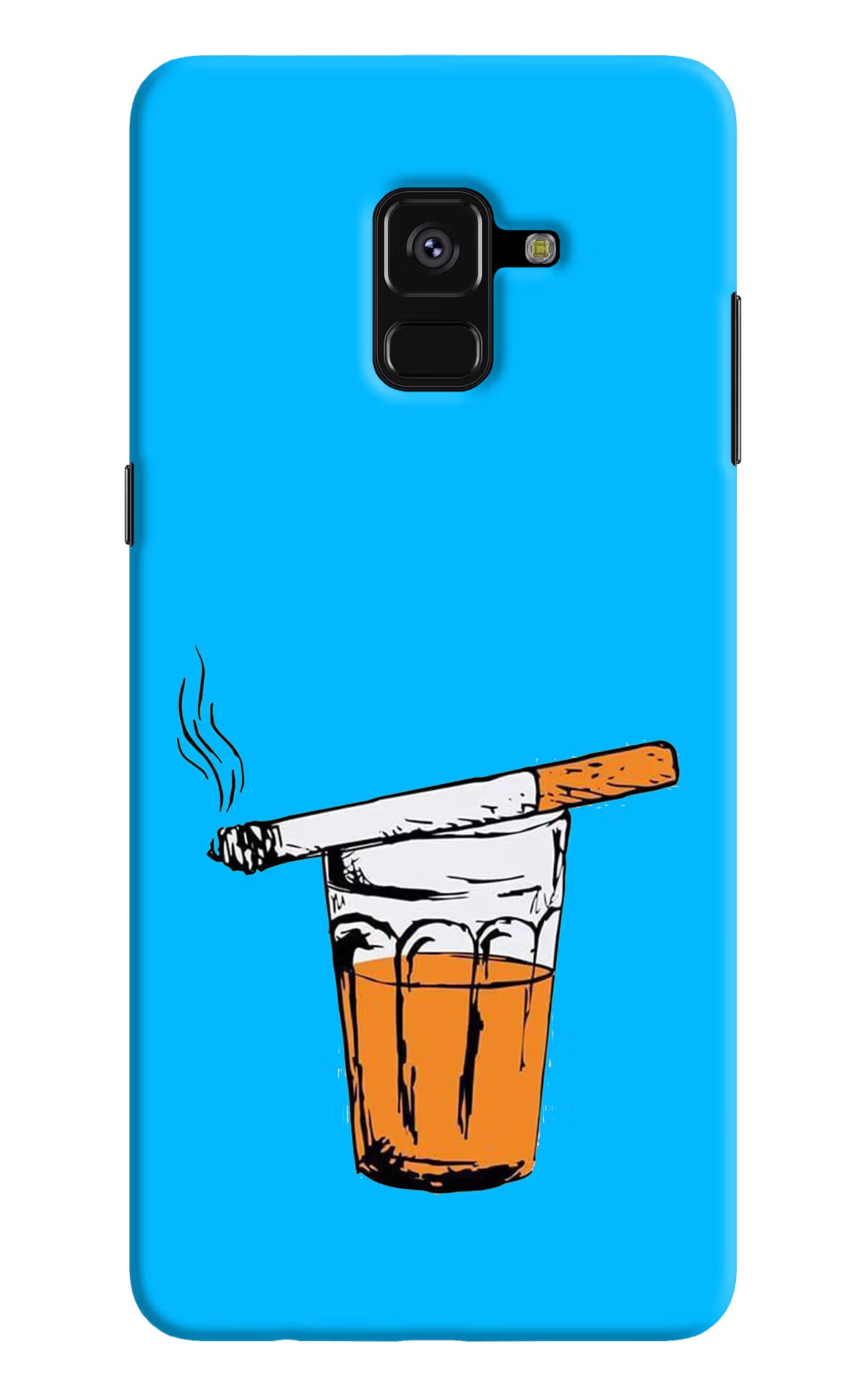 Chai Sutta Samsung A8 plus Back Cover - Chai Sutta Samsung A8 plus Hard Case Back Cover by Casekaro Chai Sutta Samsung A8 plus Hard Case Back Cover by Casekaro