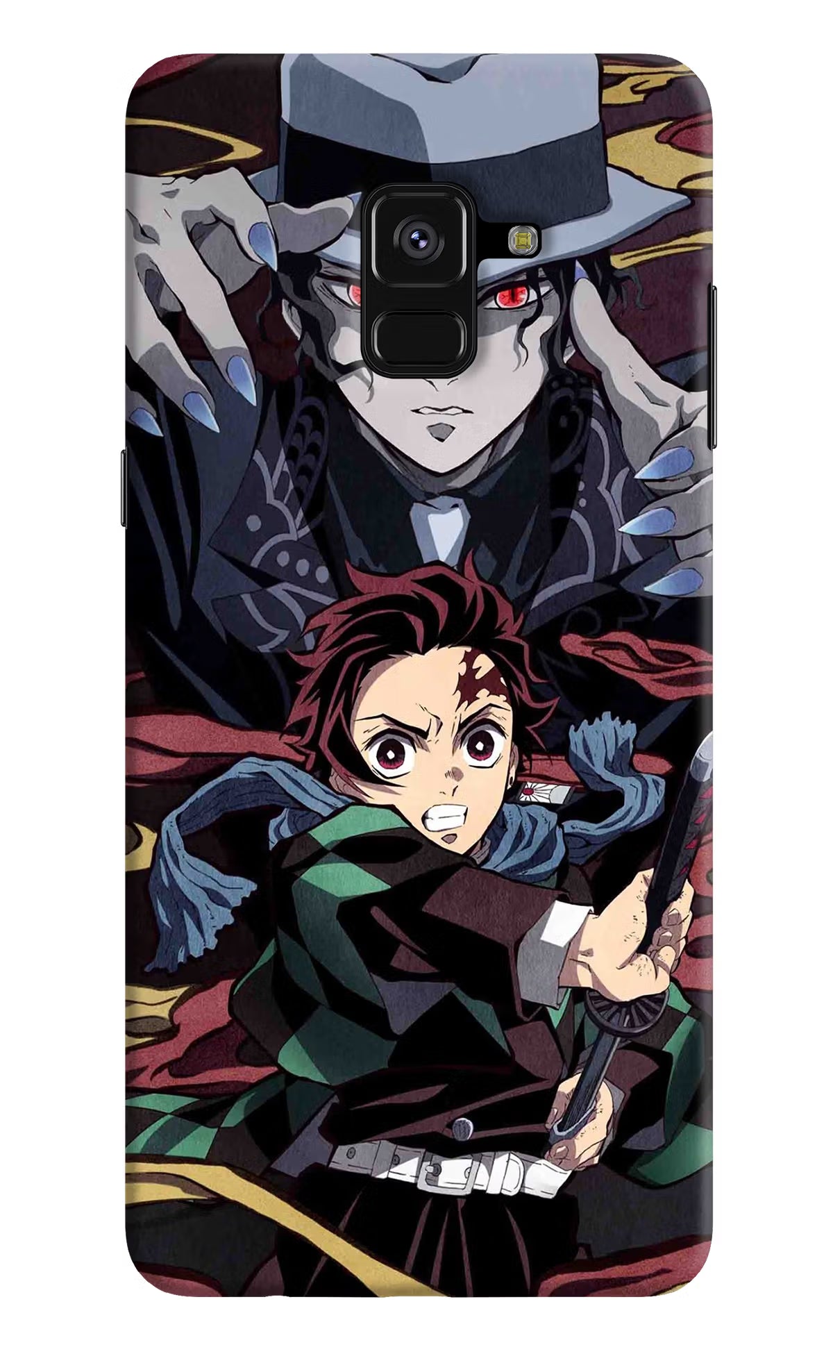 Demon Slayer Samsung A8 plus Back Cover - Demon Slayer Samsung A8 plus Hard Case Back Cover by Casekaro Demon Slayer Samsung A8 plus Hard Case Back Cover by Casekaro