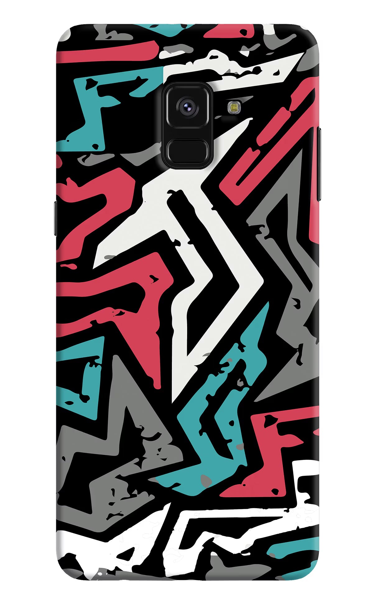 Geometric Graffiti Samsung A8 plus Back Cover - Geometric Graffiti Samsung A8 plus Hard Case Back Cover by Casekaro Geometric Graffiti Samsung A8 plus Hard Case Back Cover by Casekaro