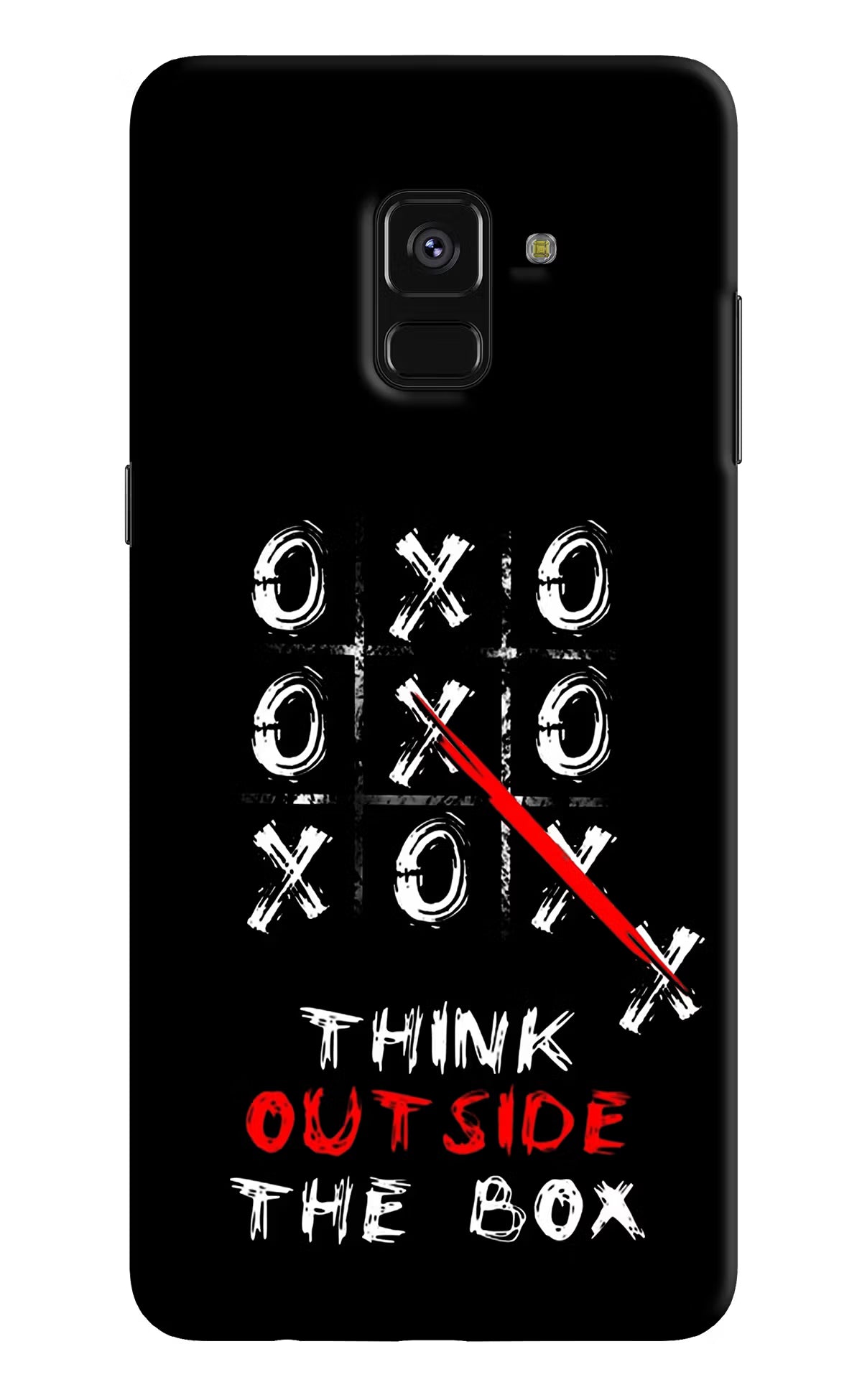 Think out of the BOX Samsung A8 plus Back Cover - Think out of the BOX Samsung A8 plus Hard Case Back Cover by Casekaro Think out of the BOX Samsung A8 plus Hard Case Back Cover by Casekaro