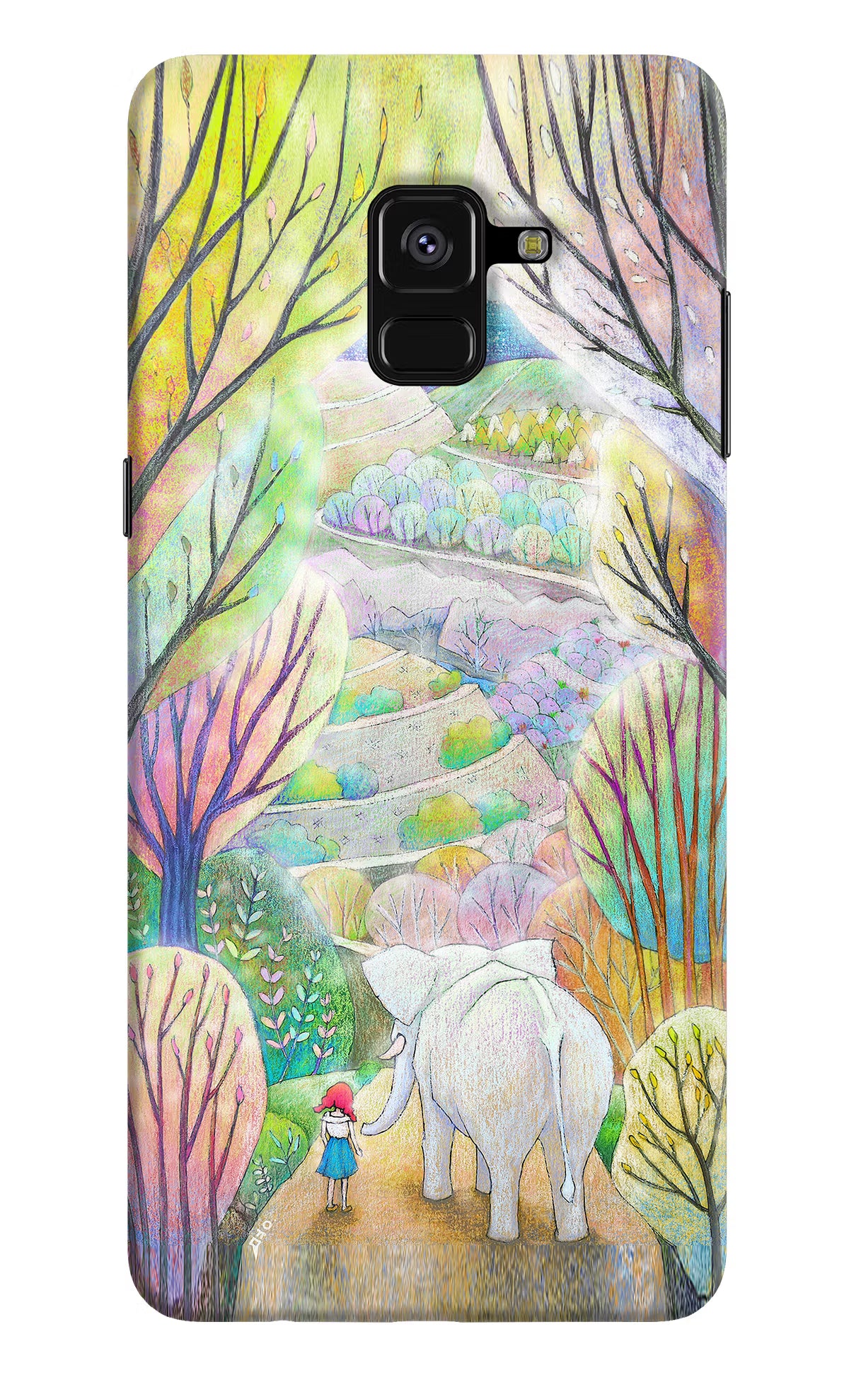 Nature Painting Samsung A8 plus Back Cover - Nature Painting Samsung A8 plus Hard Case Back Cover by Casekaro Nature Painting Samsung A8 plus Hard Case Back Cover by Casekaro