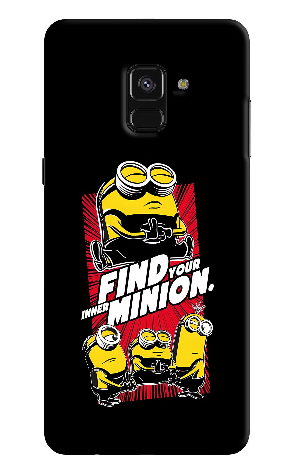 Find your inner Minion Samsung A8 plus Back Cover - Find your inner Minion Samsung A8 plus Hard Case Back Cover by Casekaro Find your inner Minion Samsung A8 plus Hard Case Back Cover by Casekaro