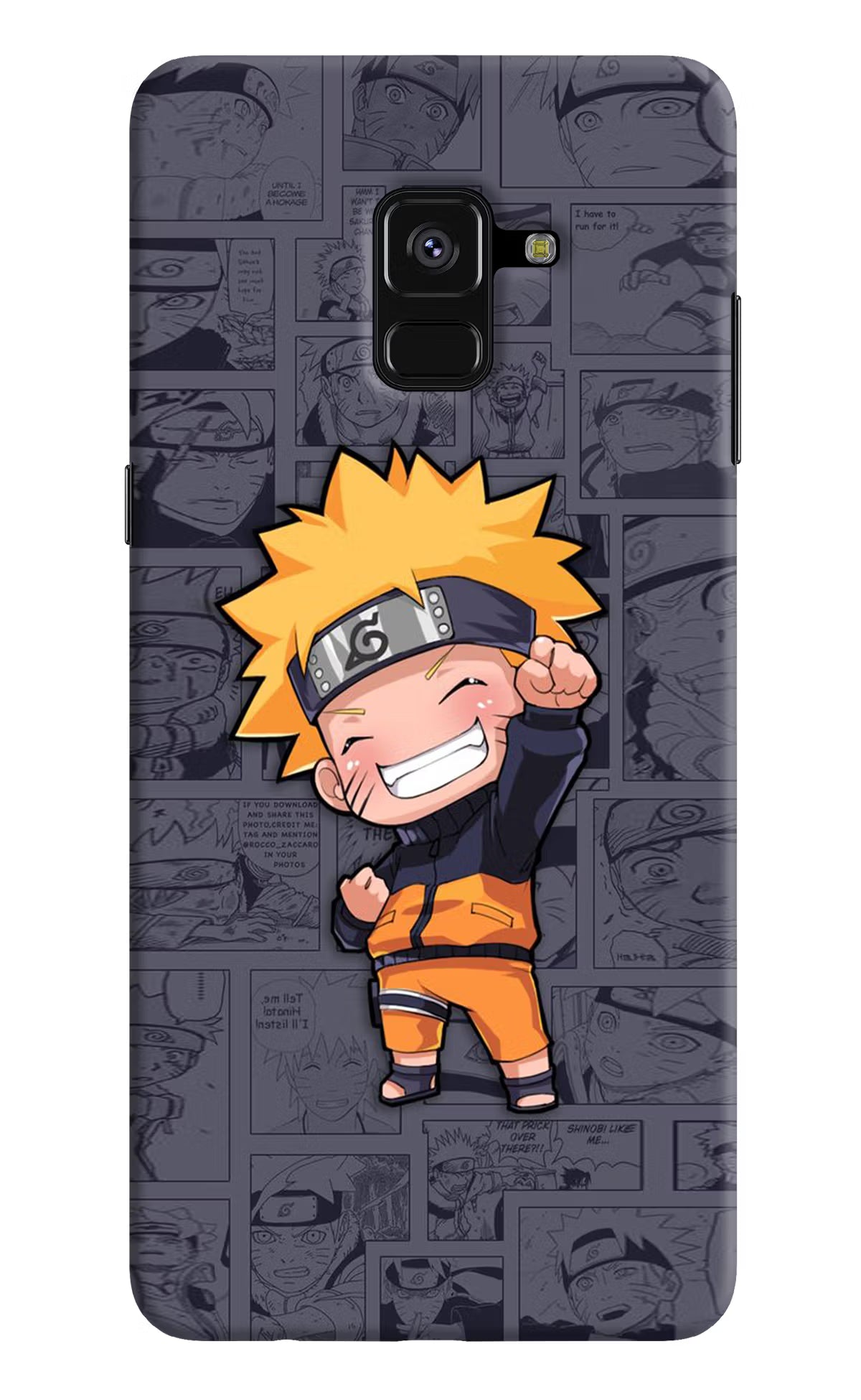 Chota Naruto Samsung A8 plus Back Cover - Chota Naruto Samsung A8 plus Hard Case Back Cover by Casekaro Chota Naruto Samsung A8 plus Hard Case Back Cover by Casekaro