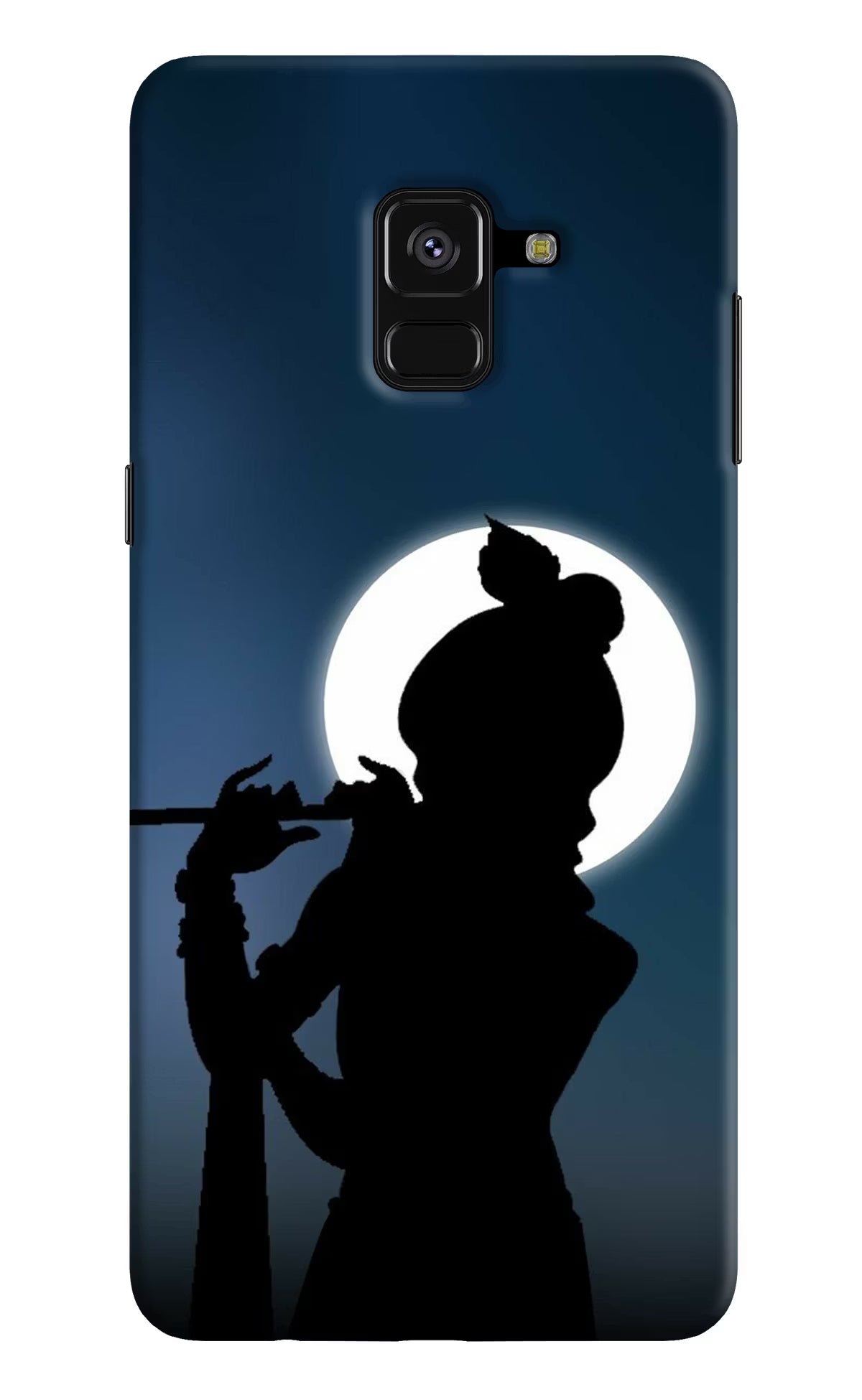 Shri Krishna Silhouette Samsung A8 plus Back Cover - Shri Krishna Silhouette Samsung A8 plus Hard Case Back Cover by Casekaro Shri Krishna Silhouette Samsung A8 plus Hard Case Back Cover by Casekaro