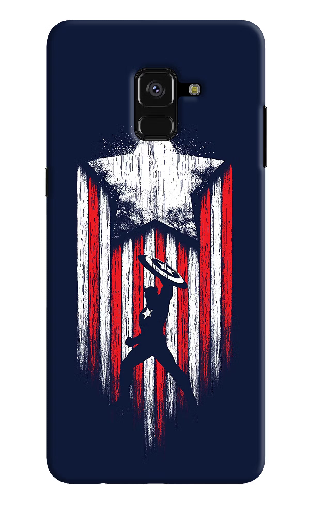 Captain America Marvel Art Samsung A8 plus Back Cover - Captain America Marvel Art Samsung A8 plus Hard Case Back Cover by Casekaro Captain America Marvel Art Samsung A8 plus Hard Case Back Cover by Casekaro