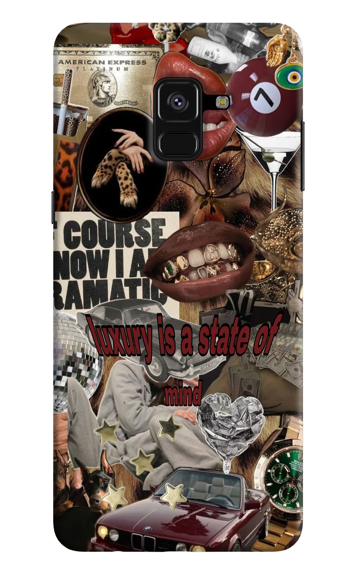Luxury Samsung A8 plus Back Cover - Luxury Samsung A8 plus Hard Case Back Cover by Casekaro Luxury Samsung A8 plus Hard Case Back Cover by Casekaro
