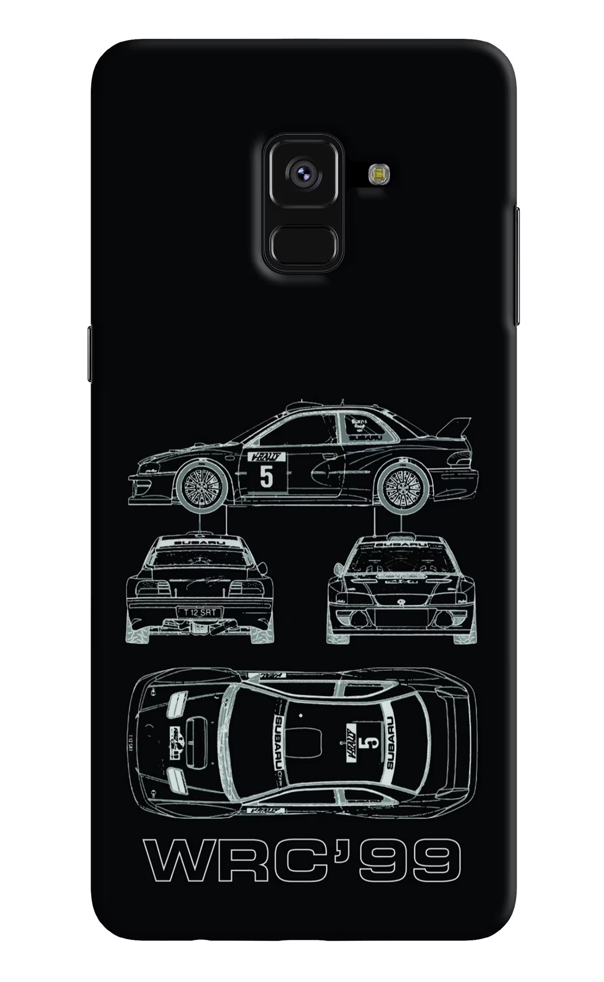 WRC'99 Samsung A8 plus Back Cover - WRC'99 Samsung A8 plus Hard Case Back Cover by Casekaro WRC'99 Samsung A8 plus Hard Case Back Cover by Casekaro