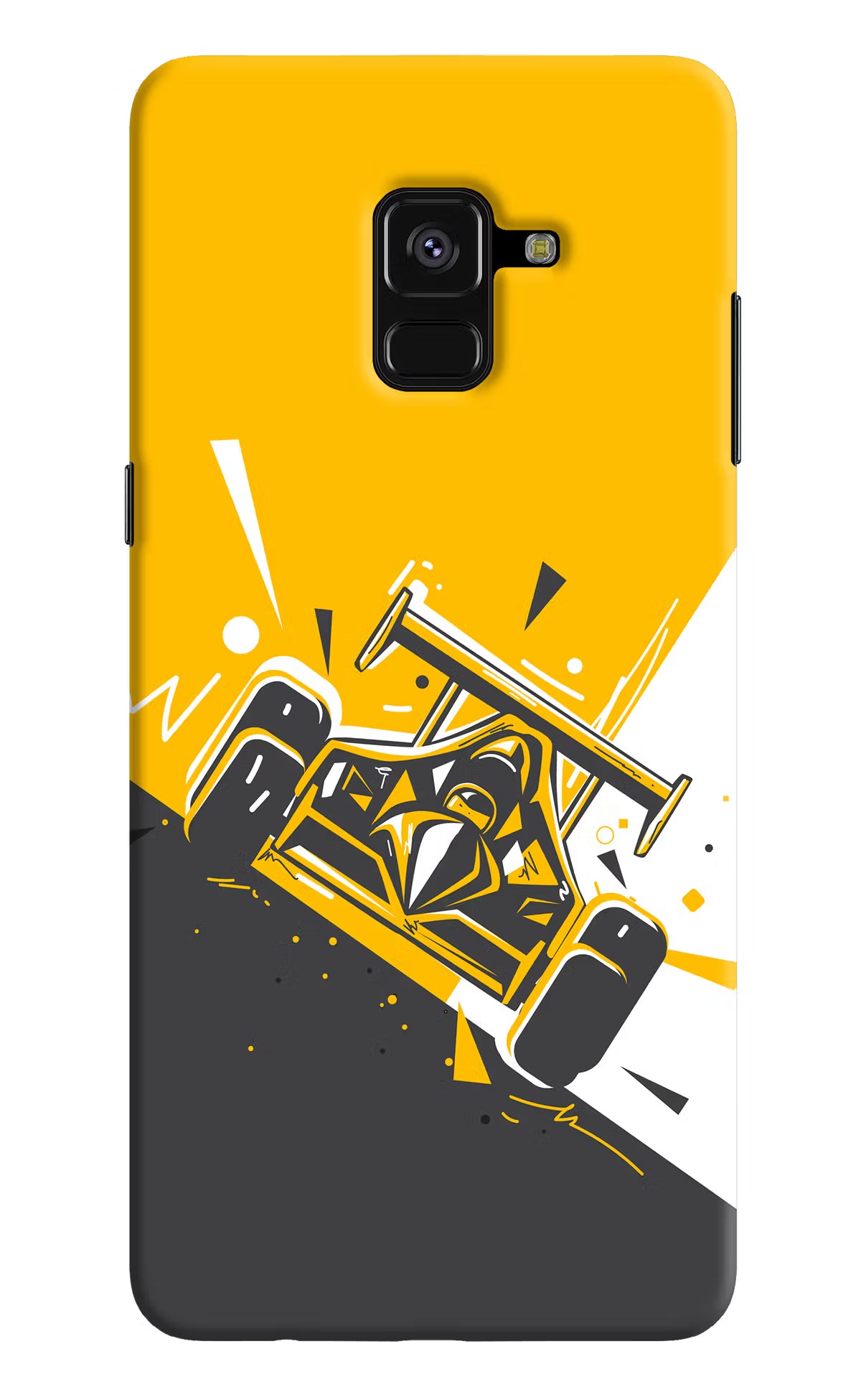 Track King Samsung A8 plus Back Cover - Track King Samsung A8 plus Hard Case Back Cover by Casekaro Track King Samsung A8 plus Hard Case Back Cover by Casekaro