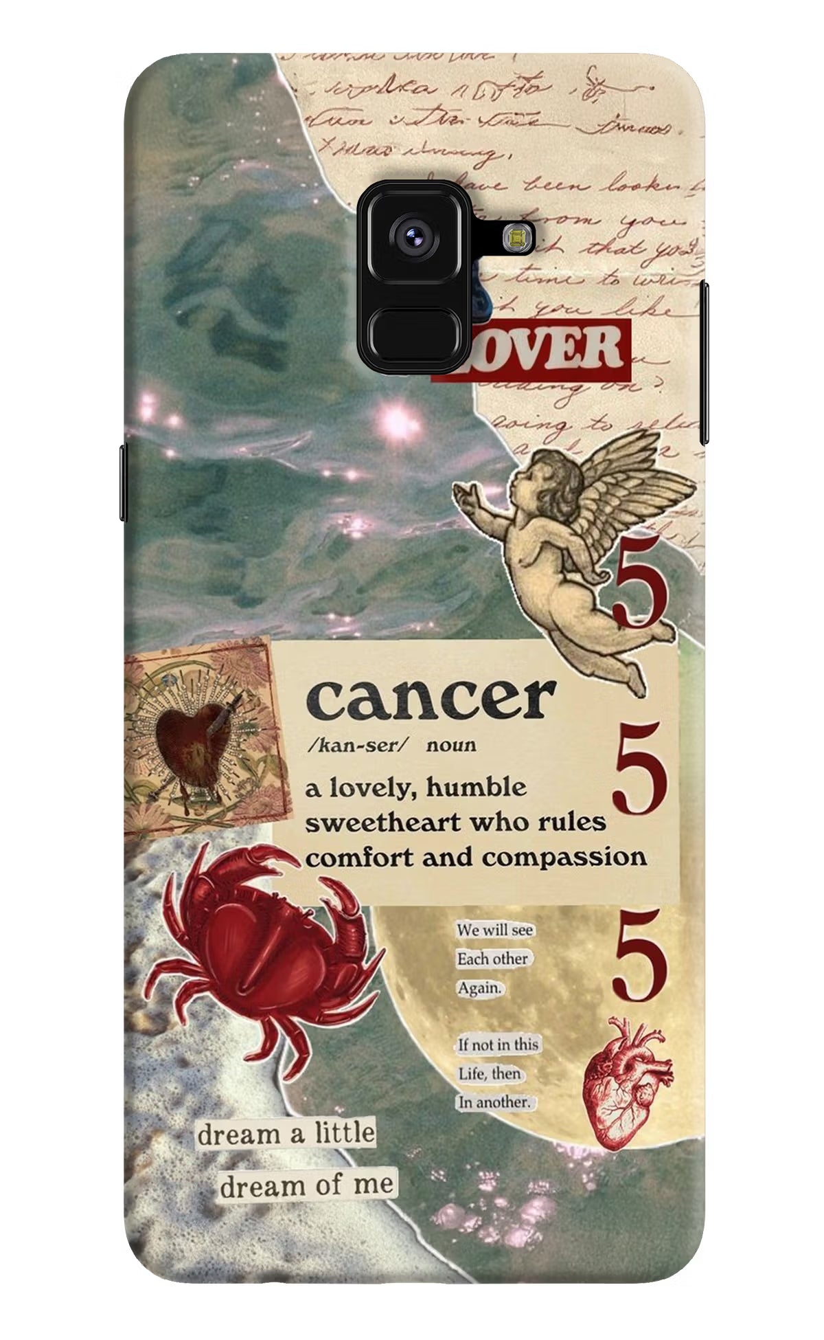 Cancer Zodiac Samsung A8 plus Back Cover - Cancer Zodiac Samsung A8 plus Hard Case Back Cover by Casekaro Cancer Zodiac Samsung A8 plus Hard Case Back Cover by Casekaro