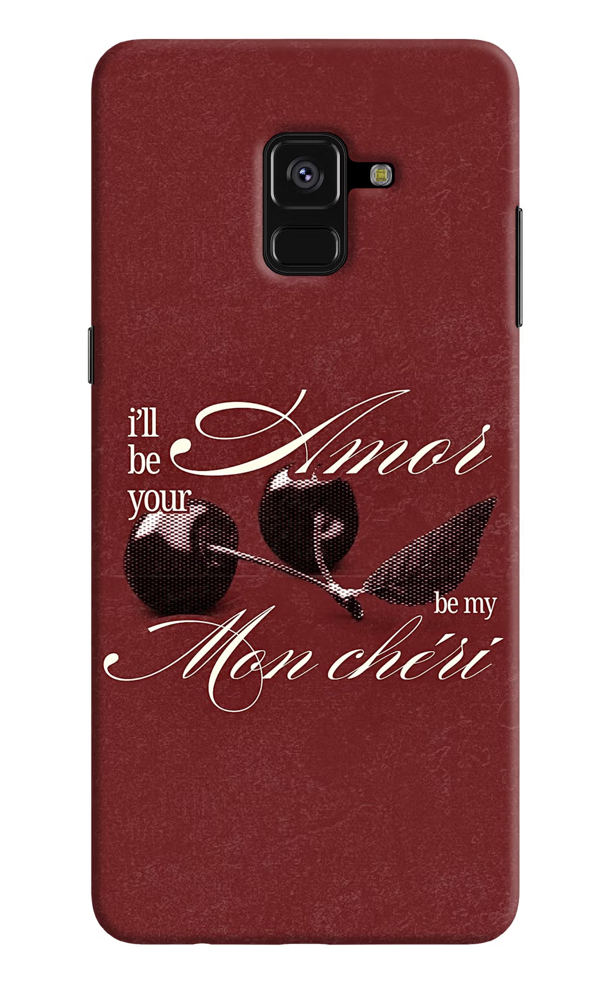 Velvet Cherry Samsung A8 plus Back Cover - Velvet Cherry Samsung A8 plus Back Cover Velvet Cherry Samsung A8 plus Back Cover